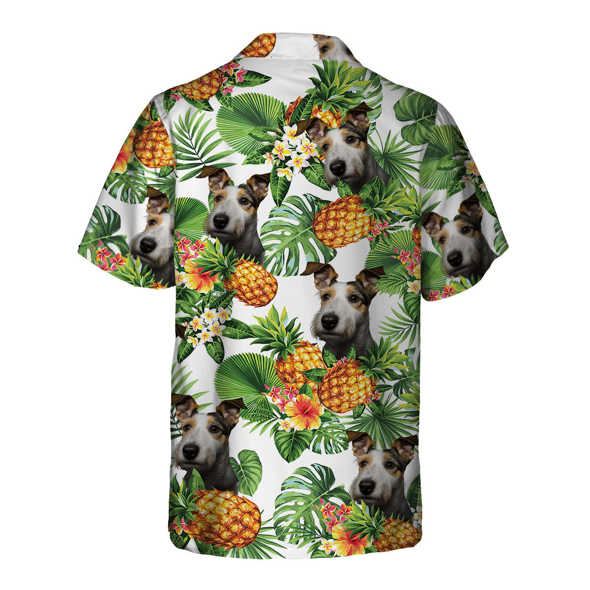 Fox Terrier AI - Tropical Pattern Hawaiian Shirt