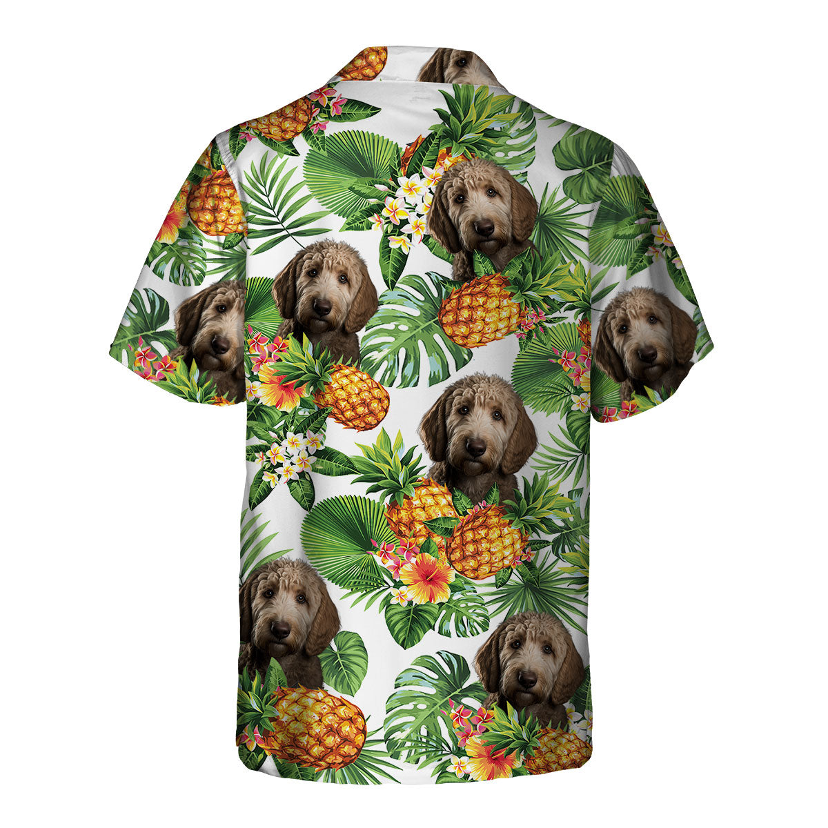Goldendoodle AI - Tropical Pattern Hawaiian Shirt