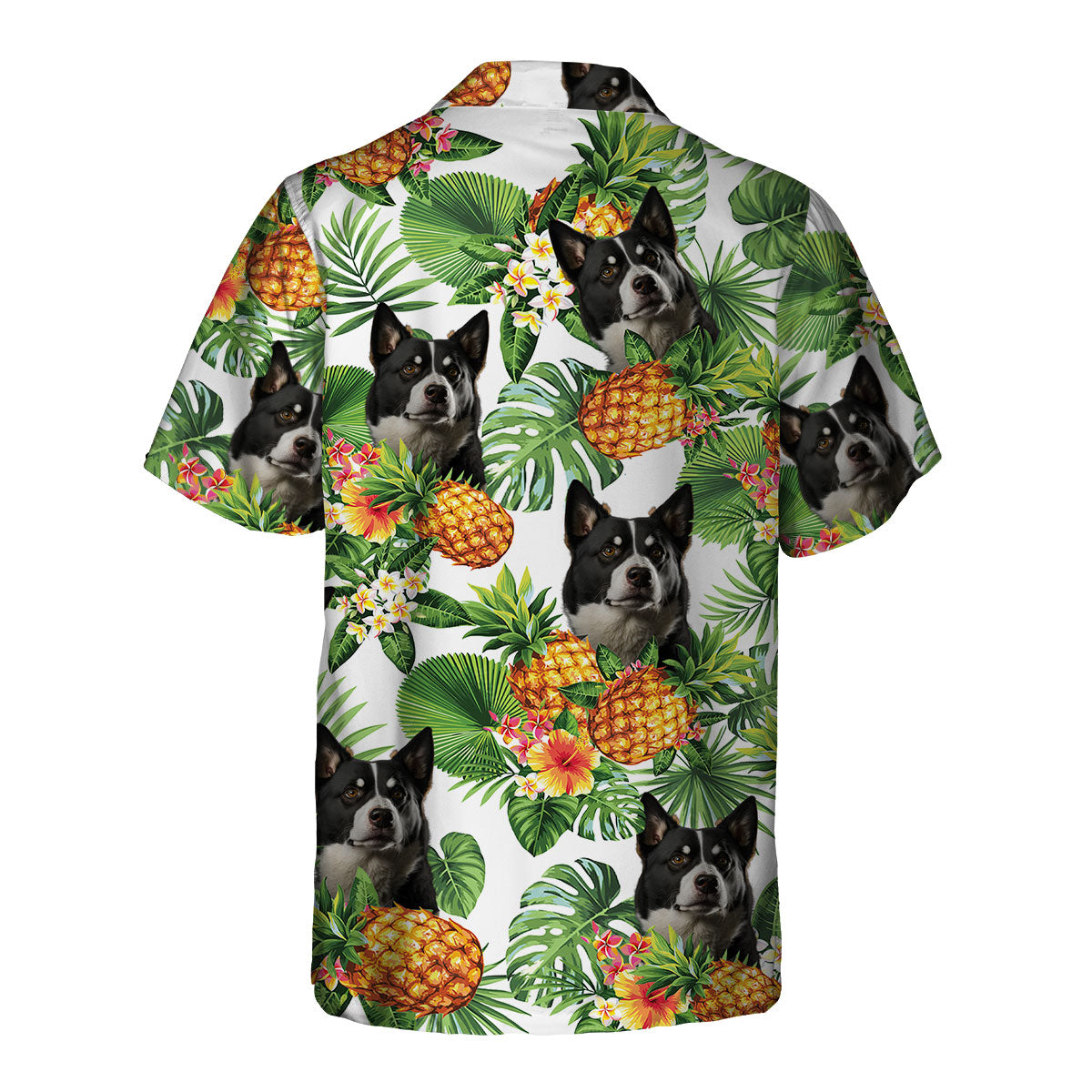 Karelian Bear Dog AI - Tropical Pattern Hawaiian Shirt