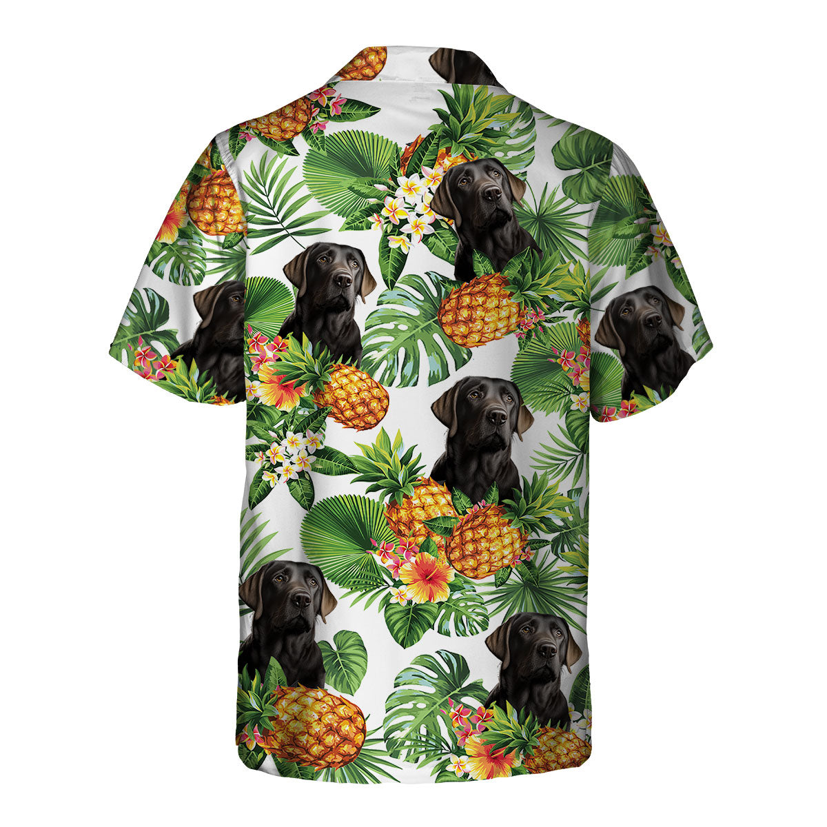 Labrador Retriever 1 AI - Tropical Pattern Hawaiian Shirt