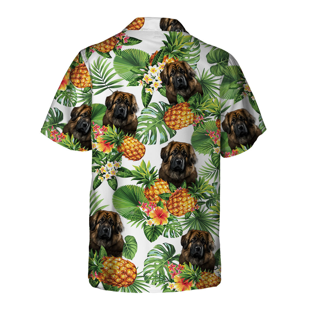 Leonberger AI - Tropical Pattern Hawaiian Shirt