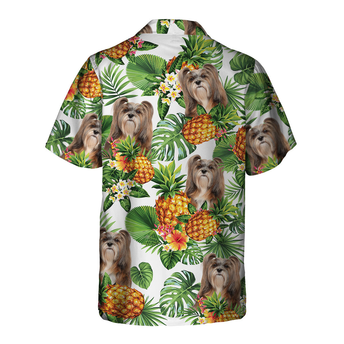 Lhasa Apso - Tropical Pattern Hawaiian Shirt
