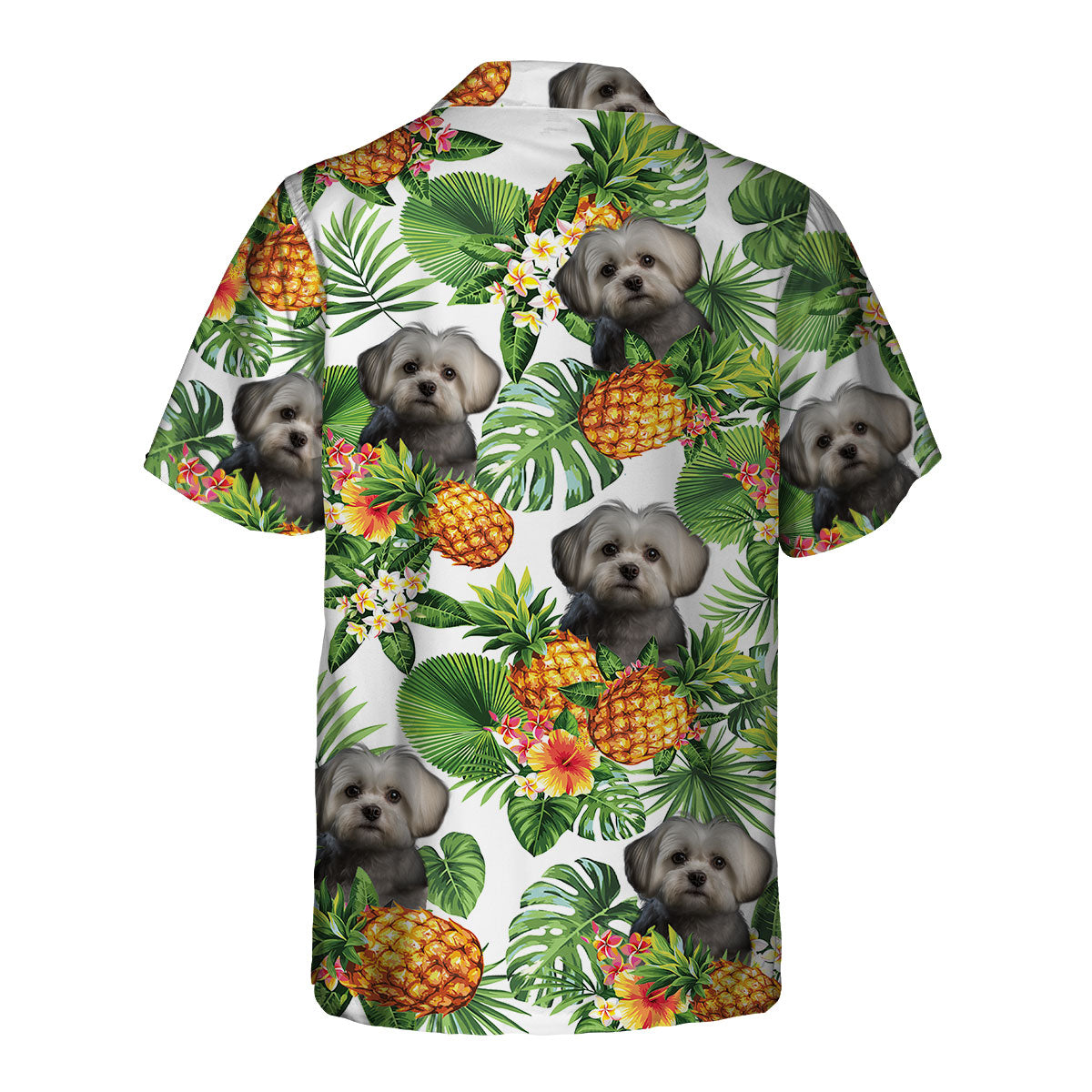 Maltese AI - Tropical Pattern Hawaiian Shirt