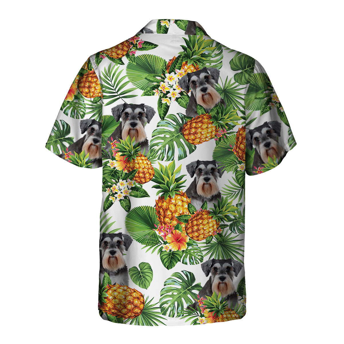 Miniature Schnauzer - Tropical Pattern Hawaiian Shirt