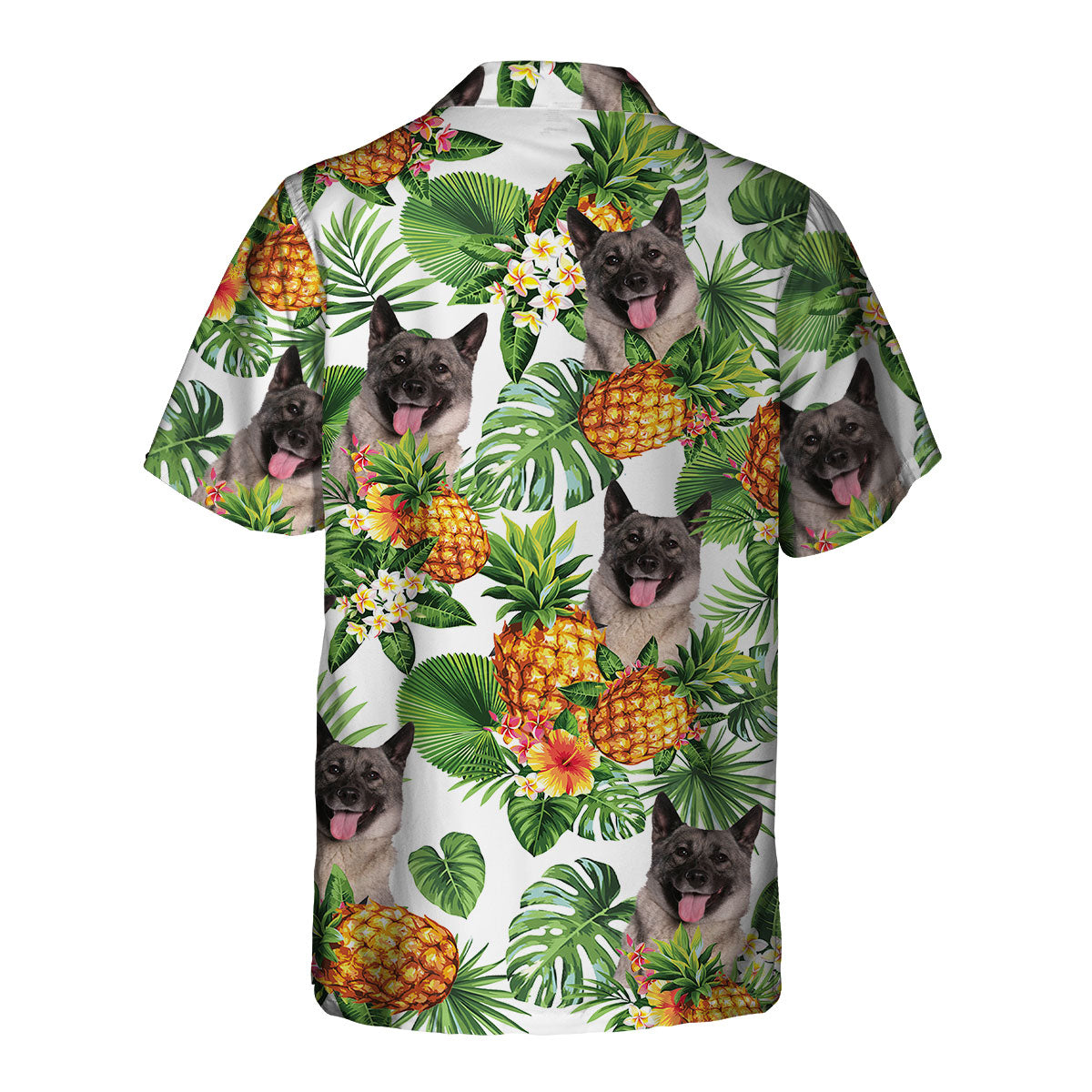 Norwegian Elkhound - Tropical Pattern Hawaiian Shirt