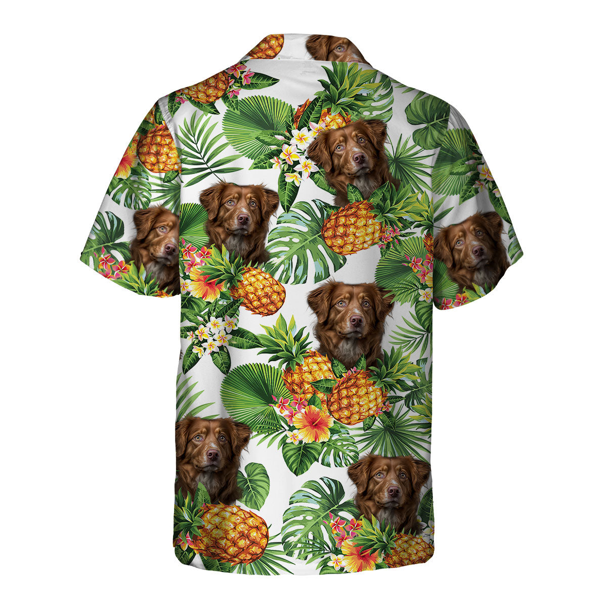 Nova Scotia Duck Tolling Retriever AI - Tropical Pattern Hawaiian Shirt