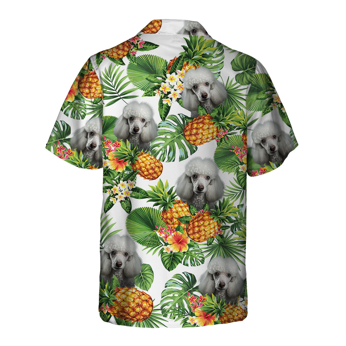 Poodle 1 AI - Tropical Pattern Hawaiian Shirt