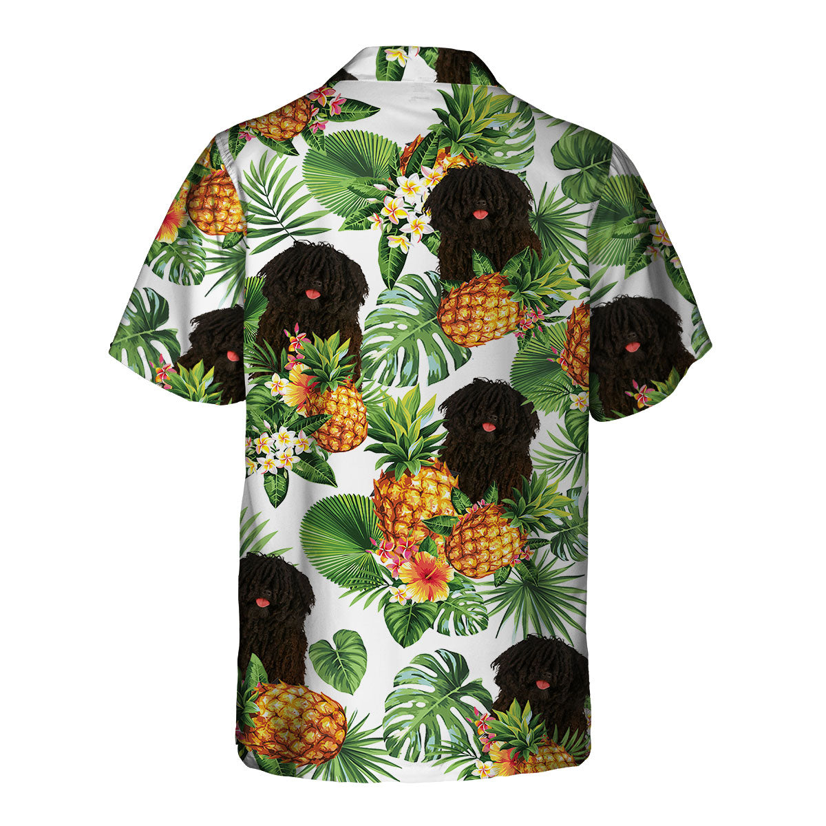 Puli Dog - Tropical Pattern Hawaiian Shirt