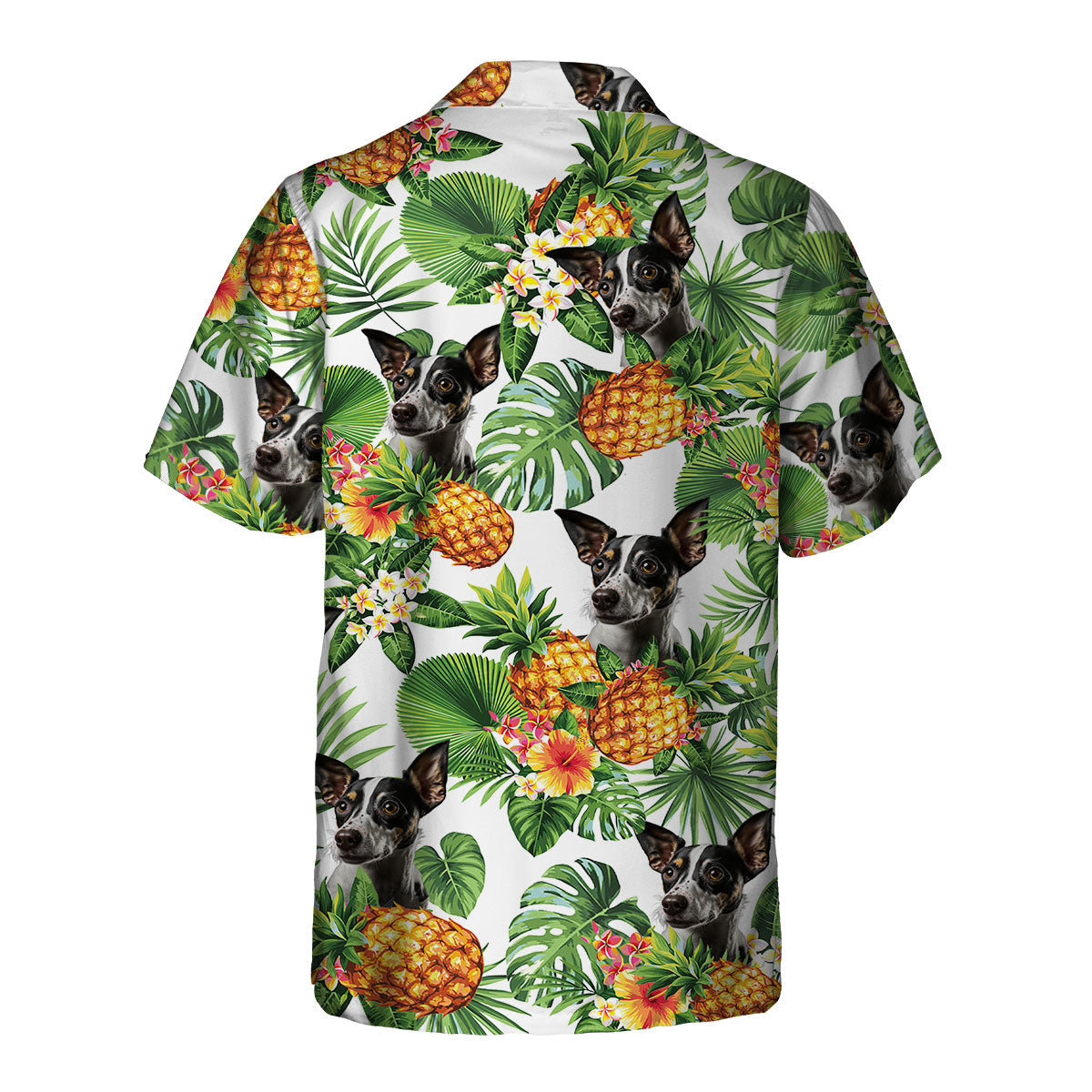 Rat Terrier AI - Tropical Pattern Hawaiian Shirt