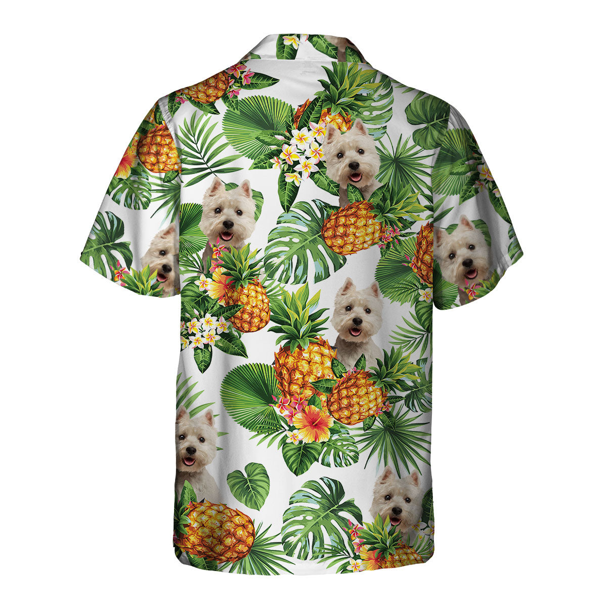 West Highland White Terrier - Tropical Pattern Hawaiian Shirt