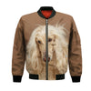 Afghan Hound - Unisex 3D Graphic Bomber Jacket