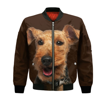 Airedale Terrier - Unisex 3D Graphic Bomber Jacket