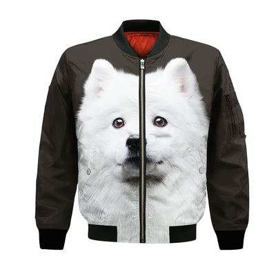 American Eskimo - Unisex 3D Graphic Bomber Jacket