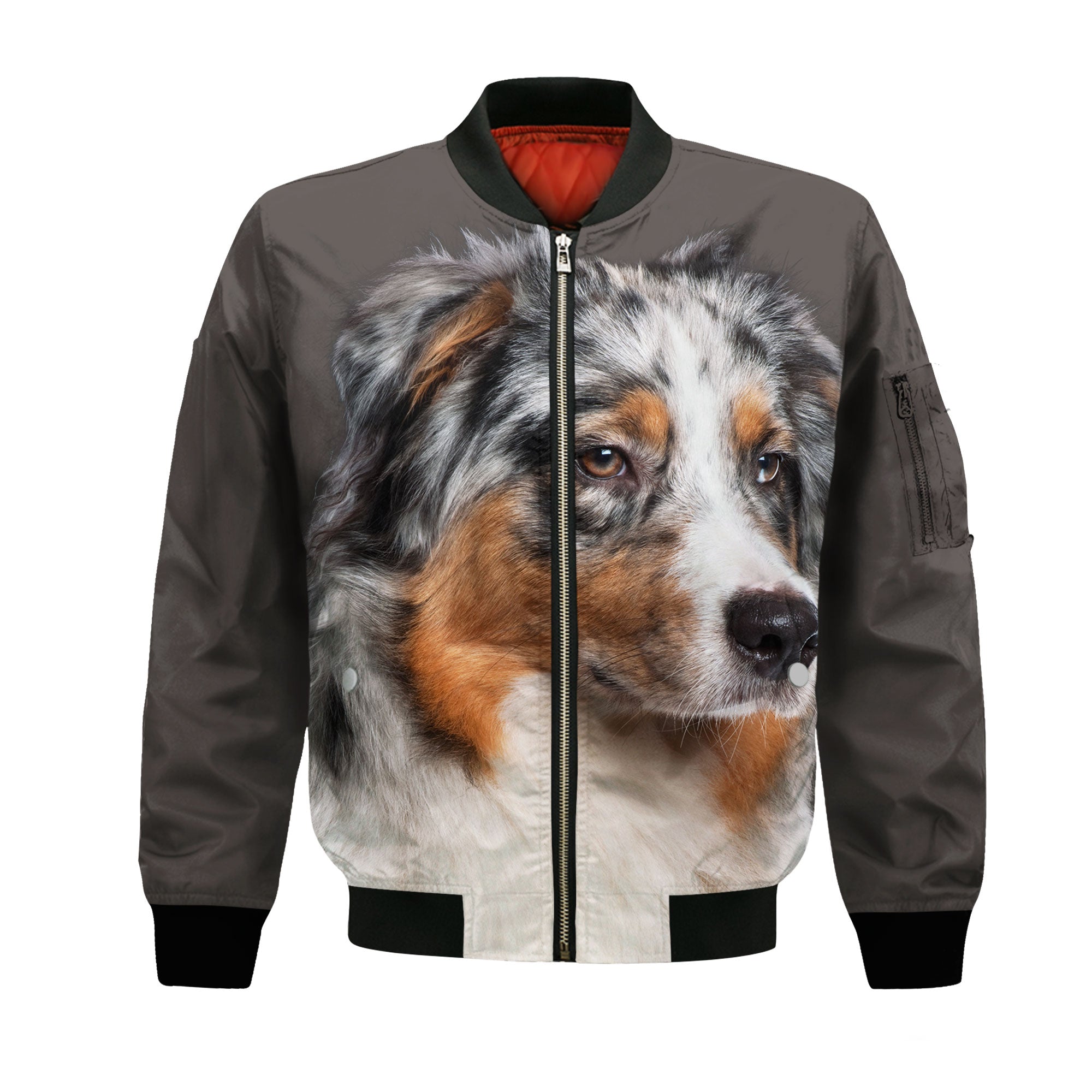 Australian Shepherd - Unisex 3D Graphic Bomber Jacket