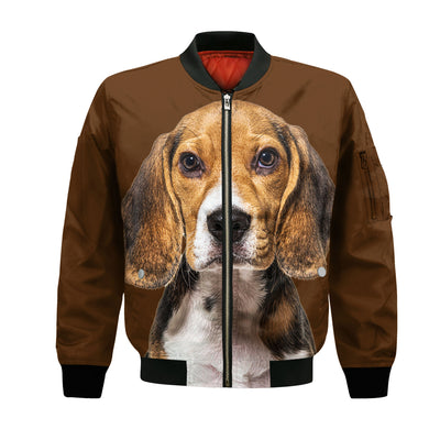 Beagle - Unisex 3D Graphic Bomber Jacket