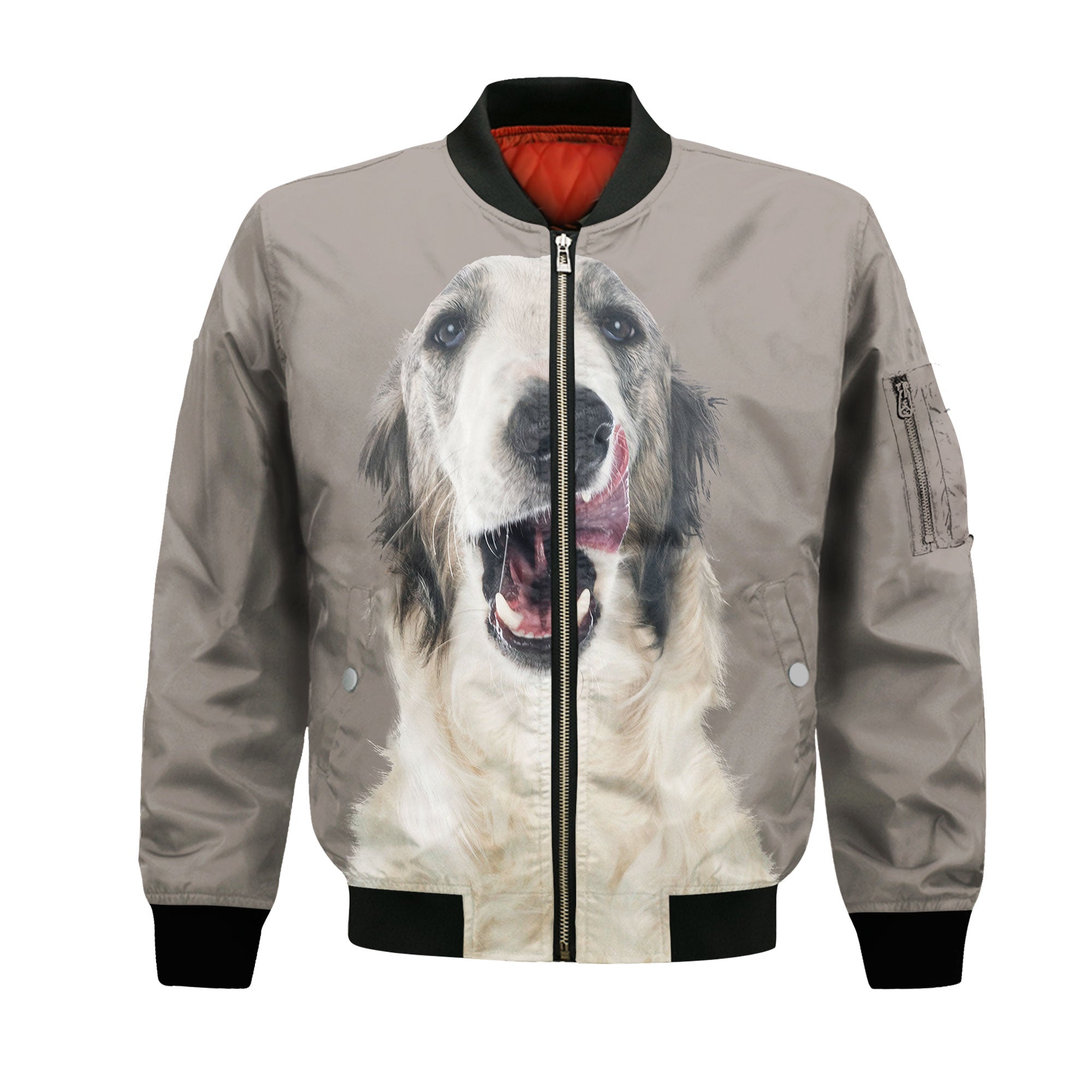 Borzoi - Unisex 3D Graphic Bomber Jacket