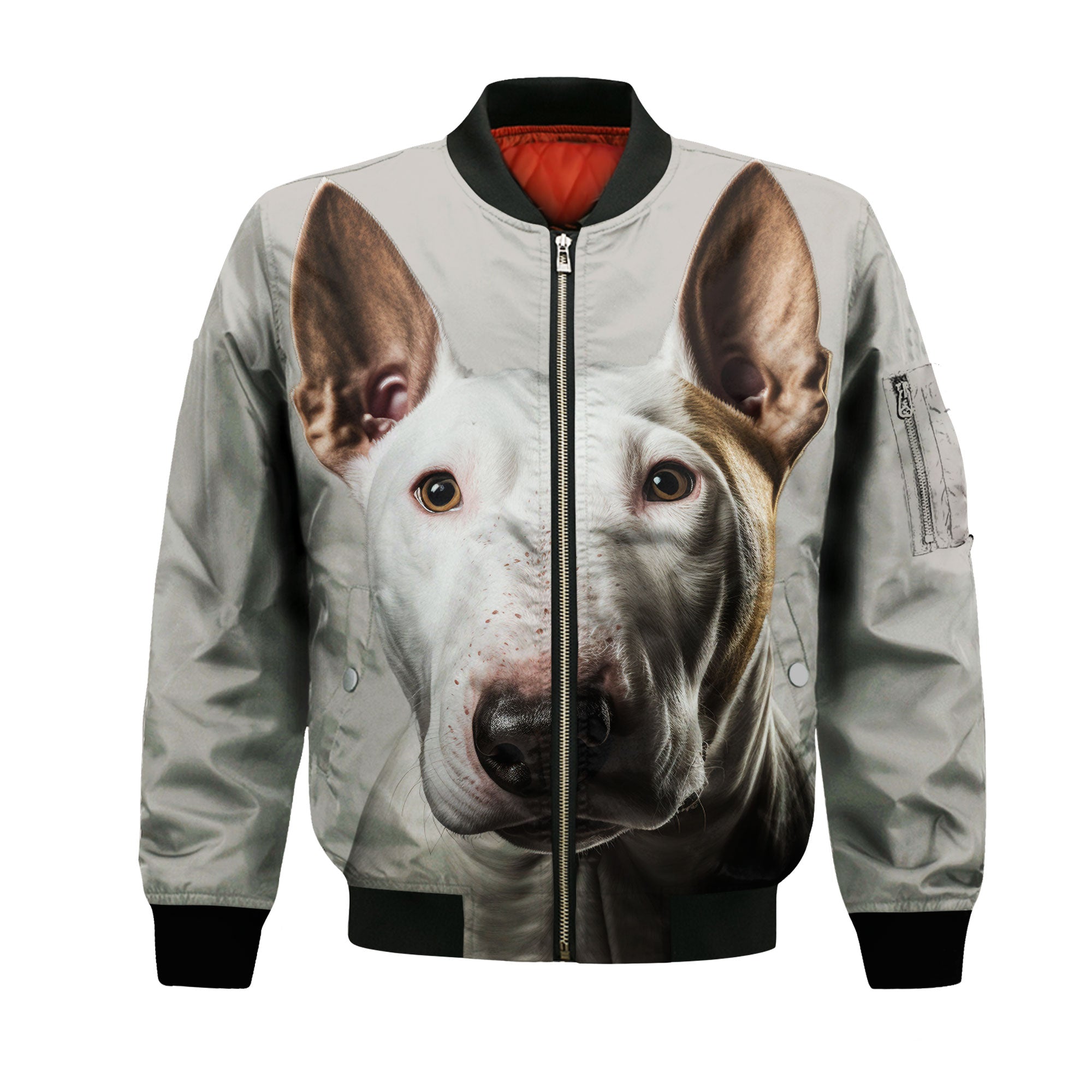 Bull Terrier AI - Unisex 3D Graphic Bomber Jacket