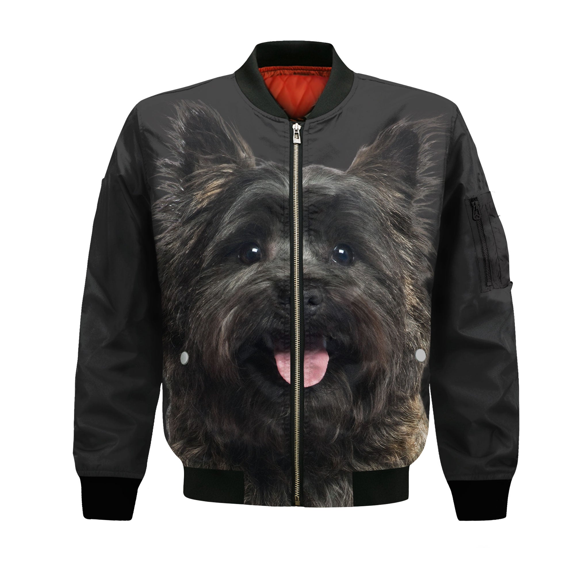 Cairn Terrier - Unisex 3D Graphic Bomber Jacket