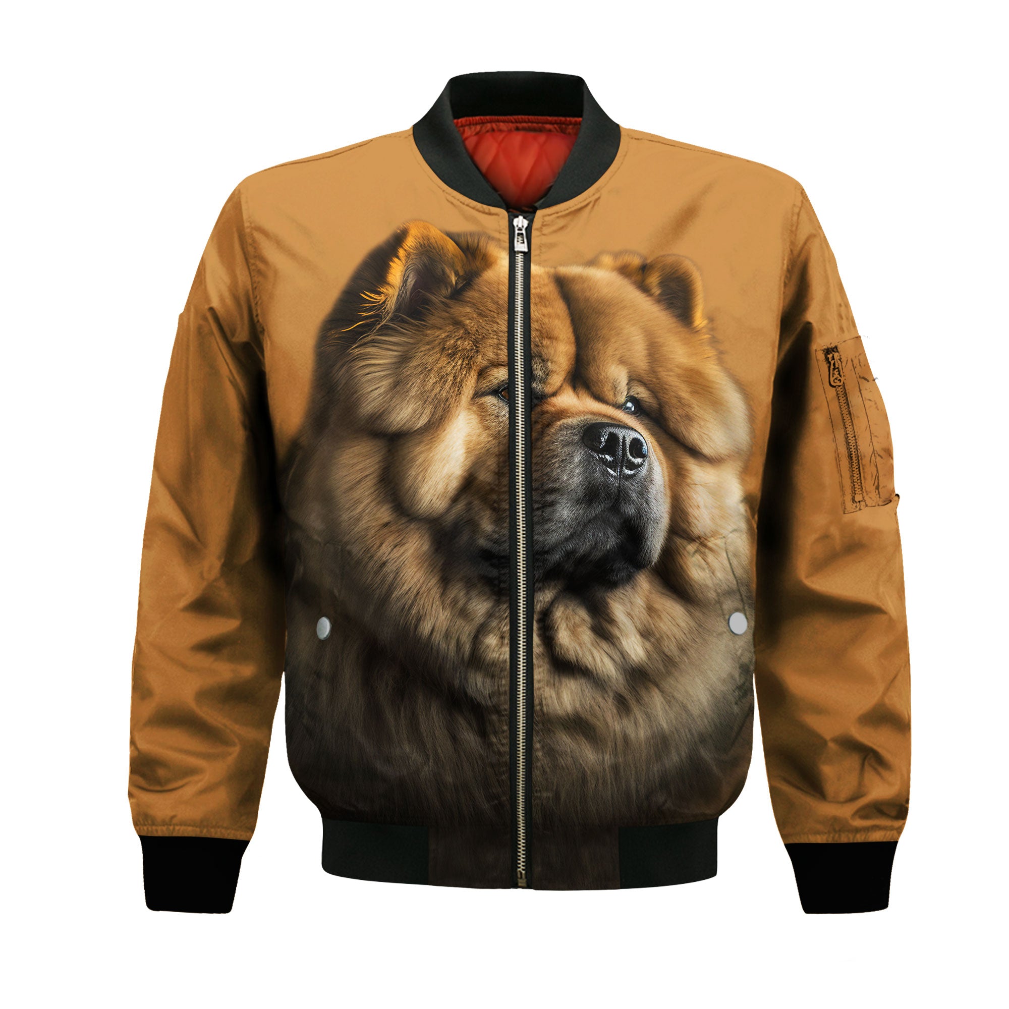 Chow Chow AI - Unisex 3D Graphic Bomber Jacket