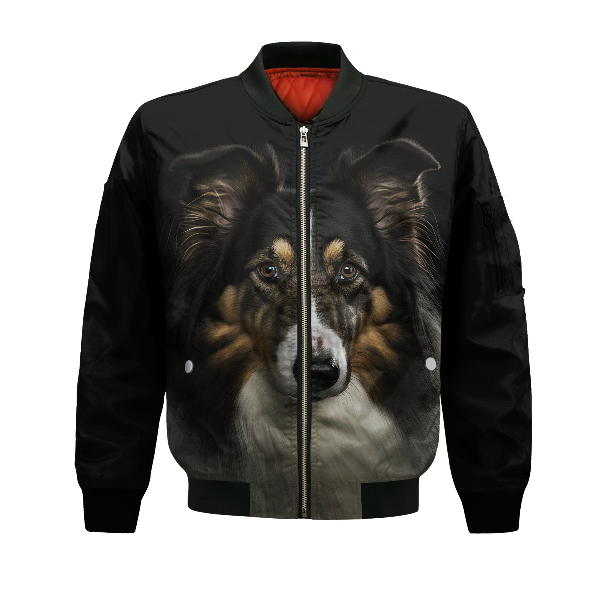 Collie AI - Unisex 3D Graphic Bomber Jacket