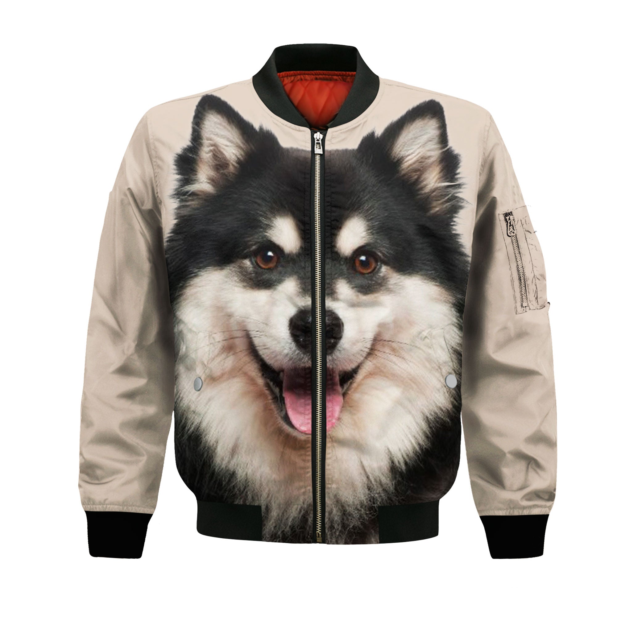 Finnish Lapphund - Unisex 3D Graphic Bomber Jacket