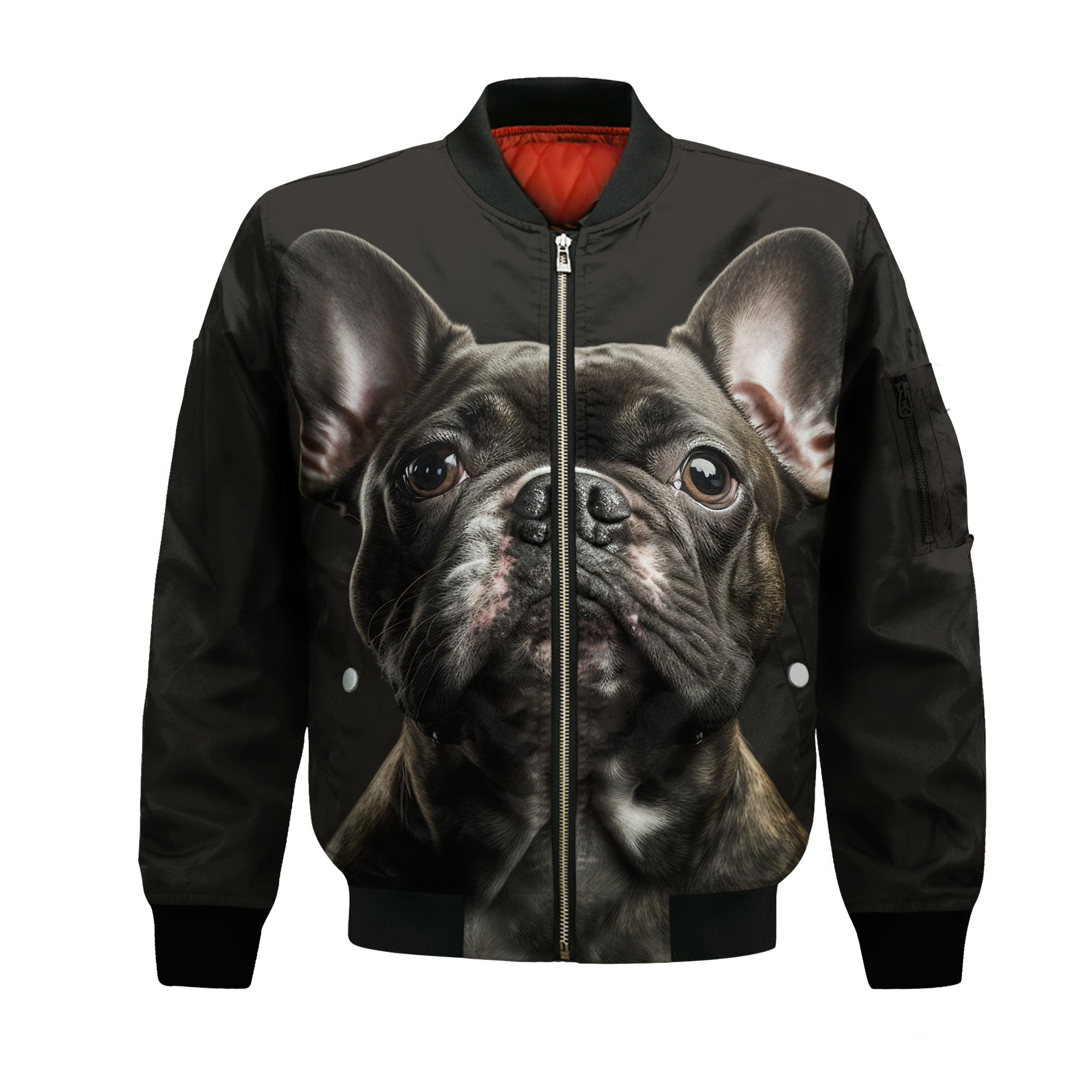 French Bulldog 2 AI - Unisex 3D Graphic Bomber Jacket