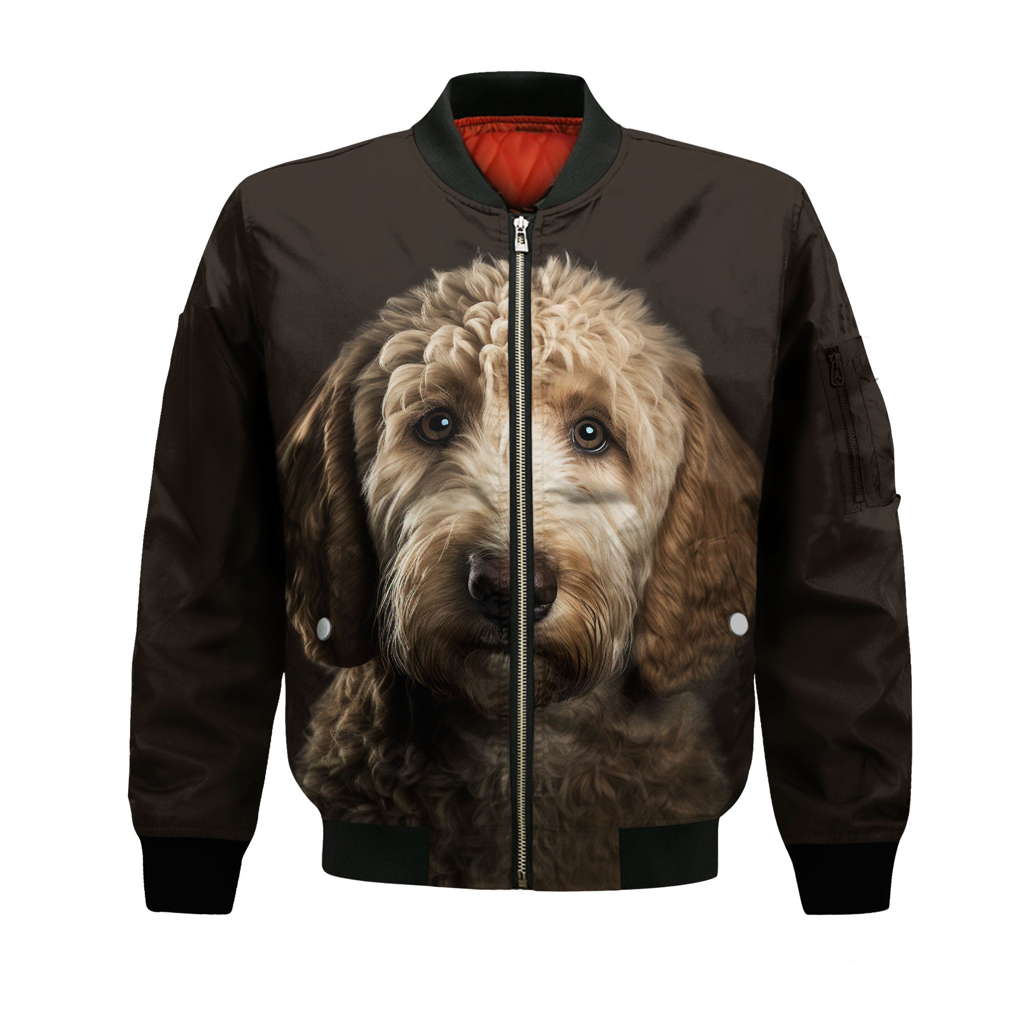 Goldendoodle AI - Unisex 3D Graphic Bomber Jacket