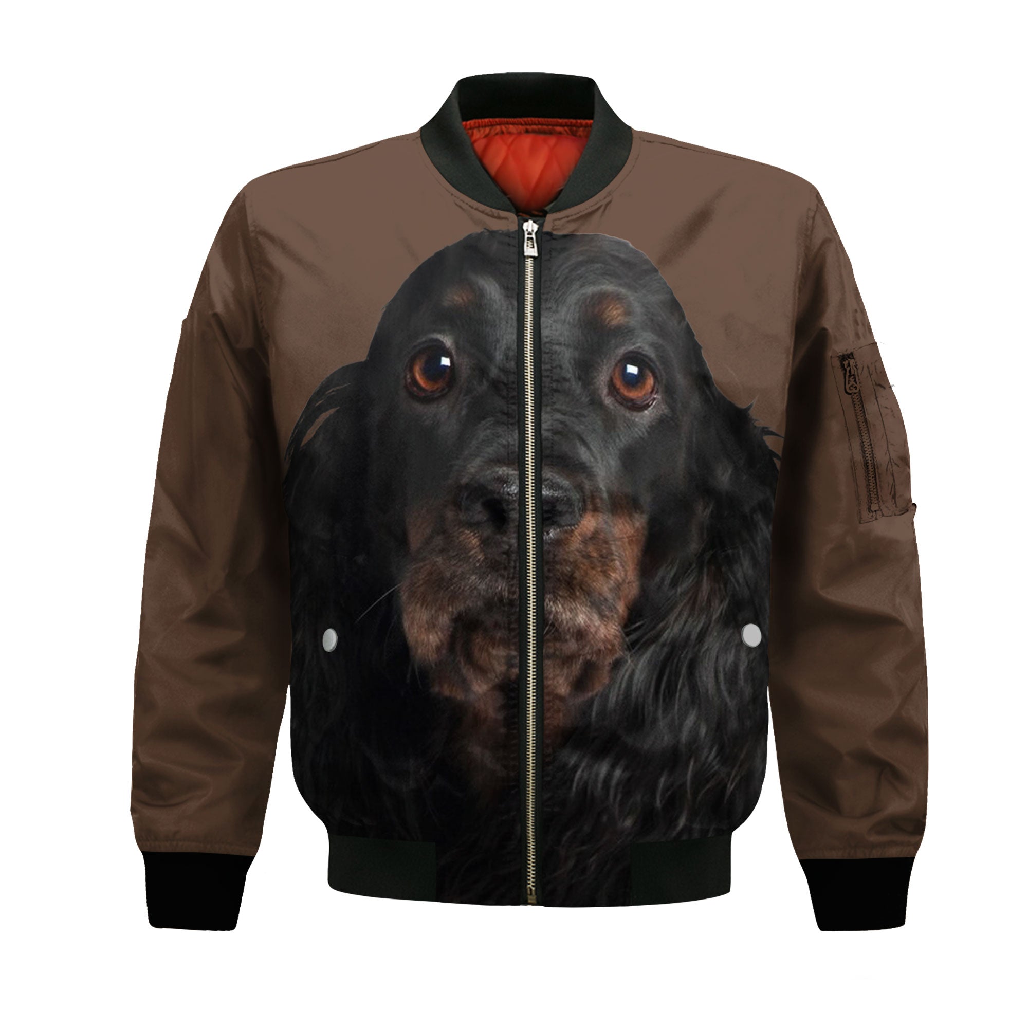 Gordon Setter - Unisex 3D Graphic Bomber Jacket