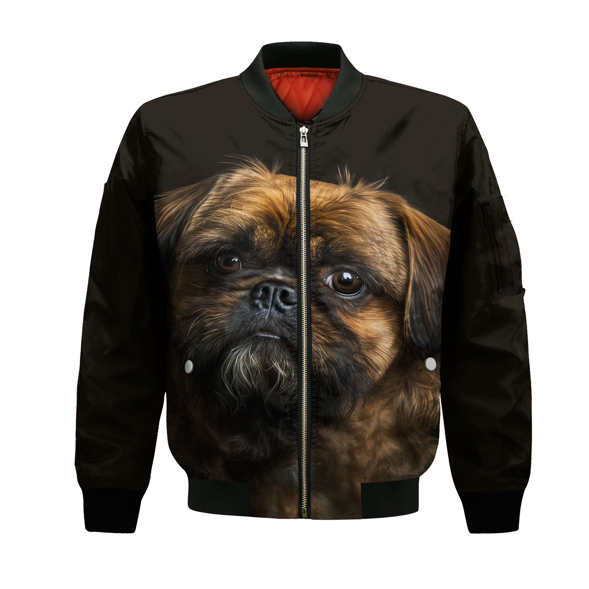 Griffon Brussels AI - Unisex 3D Graphic Bomber Jacket
