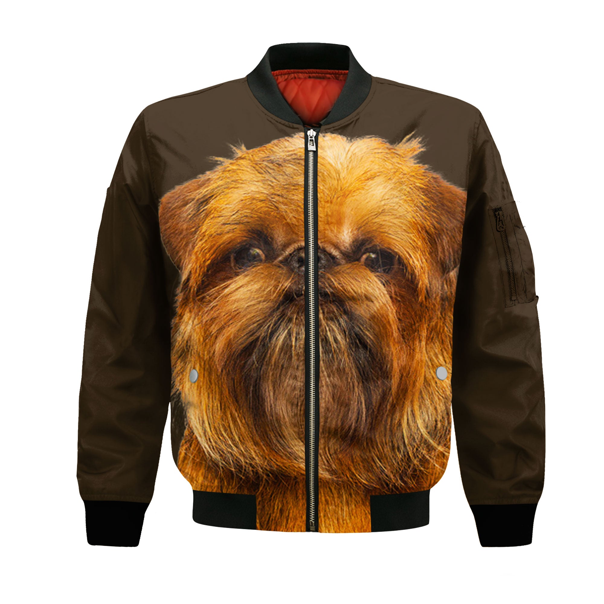 Griffon Brussels - Unisex 3D Graphic Bomber Jacket