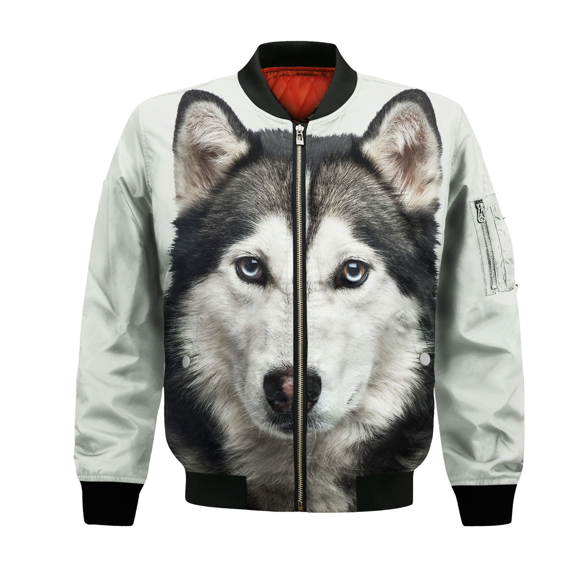 Husky - Unisex 3D Graphic Bomber Jacket