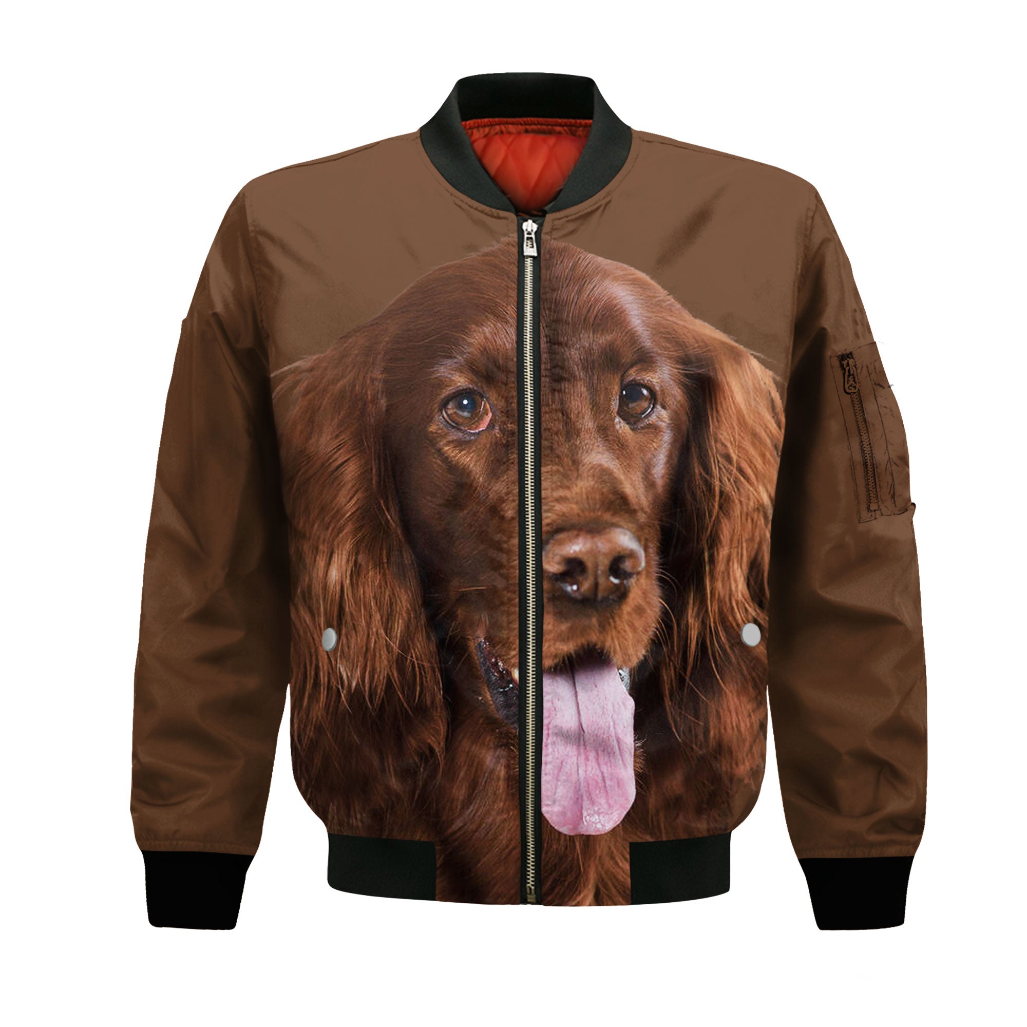 Irish Setter - Unisex 3D Graphic Bomber Jacket
