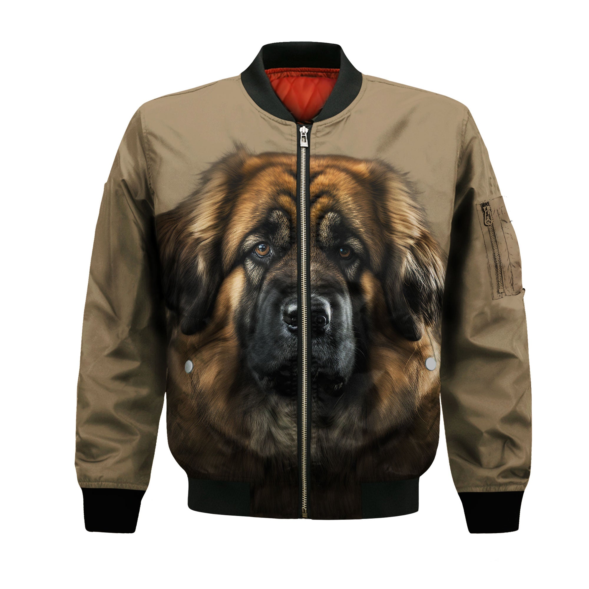 Leonberger AI - Unisex 3D Graphic Bomber Jacket