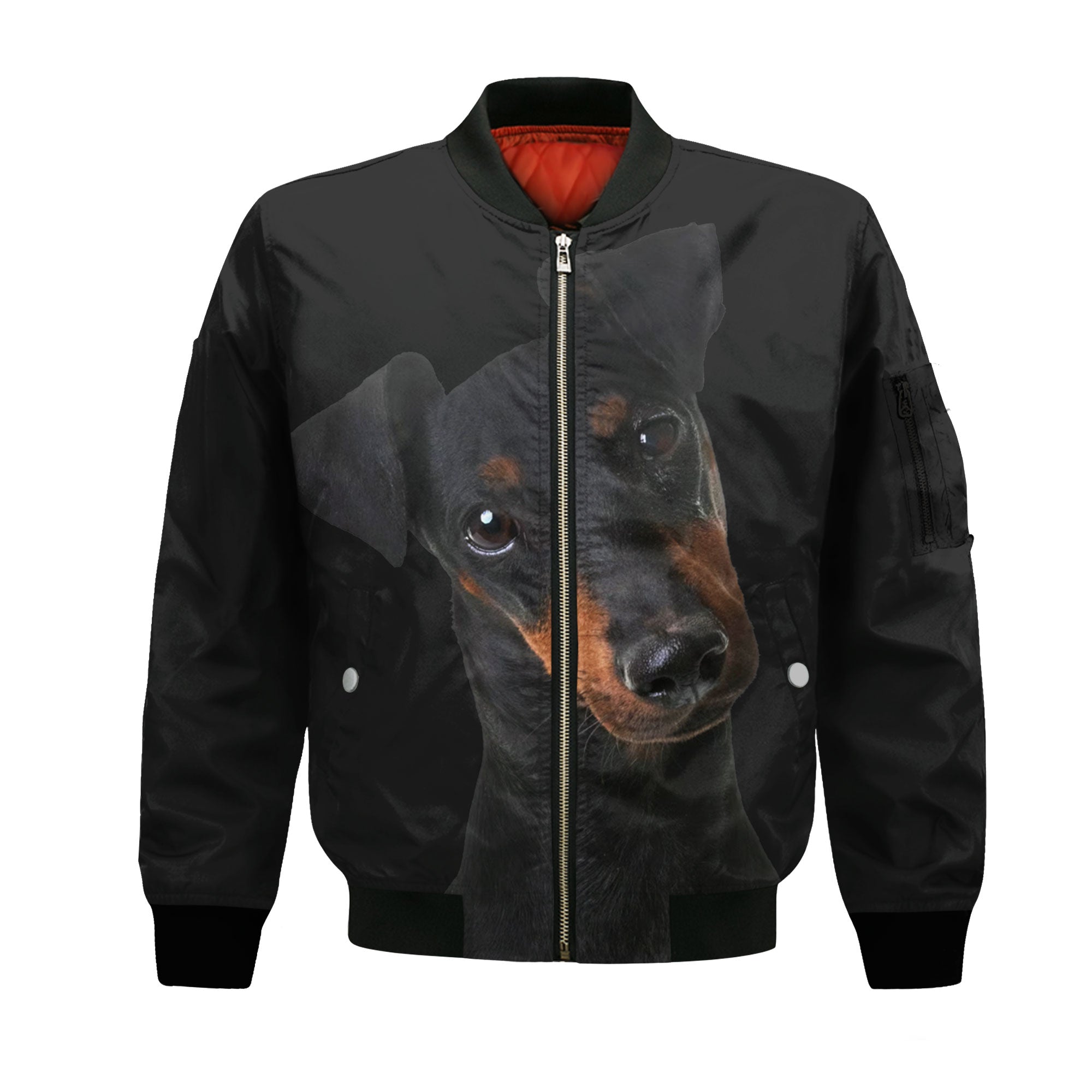Manchester Terrier - Unisex 3D Graphic Bomber Jacket