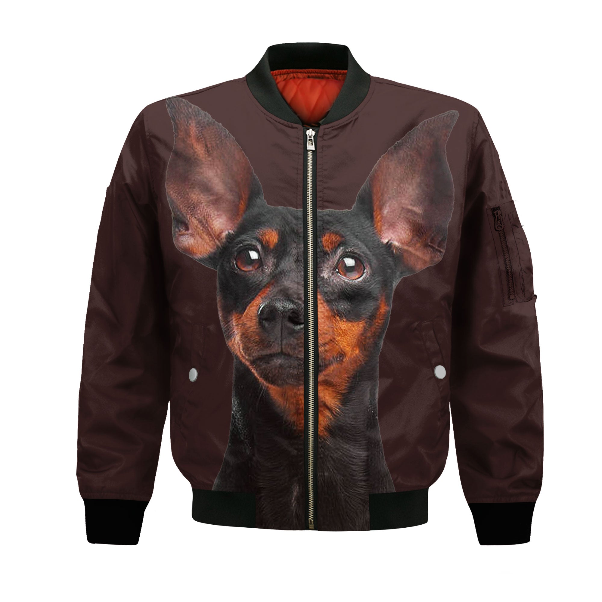 Pinscher - Unisex 3D Graphic Bomber Jacket