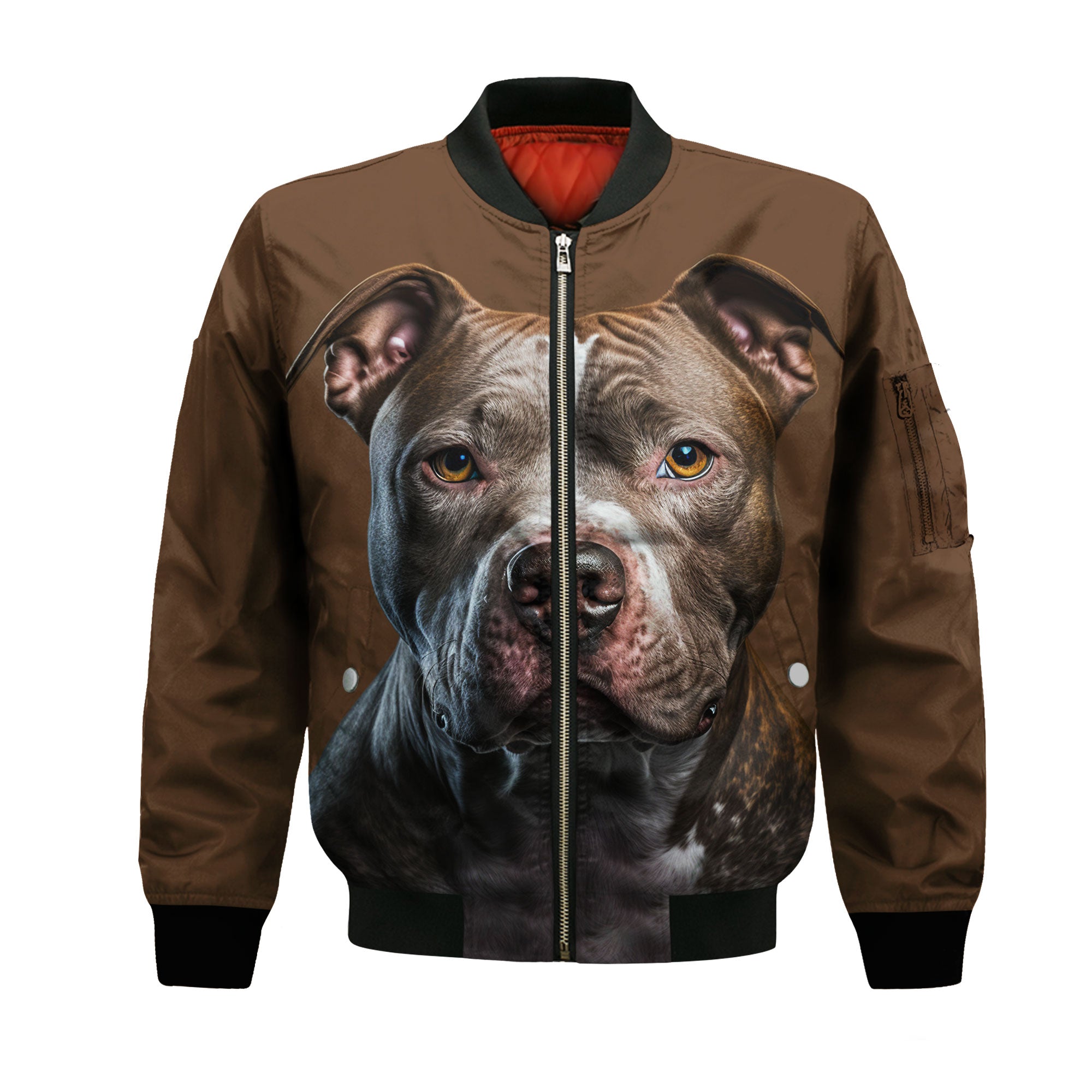 Pitbull AI - Unisex 3D Graphic Bomber Jacket
