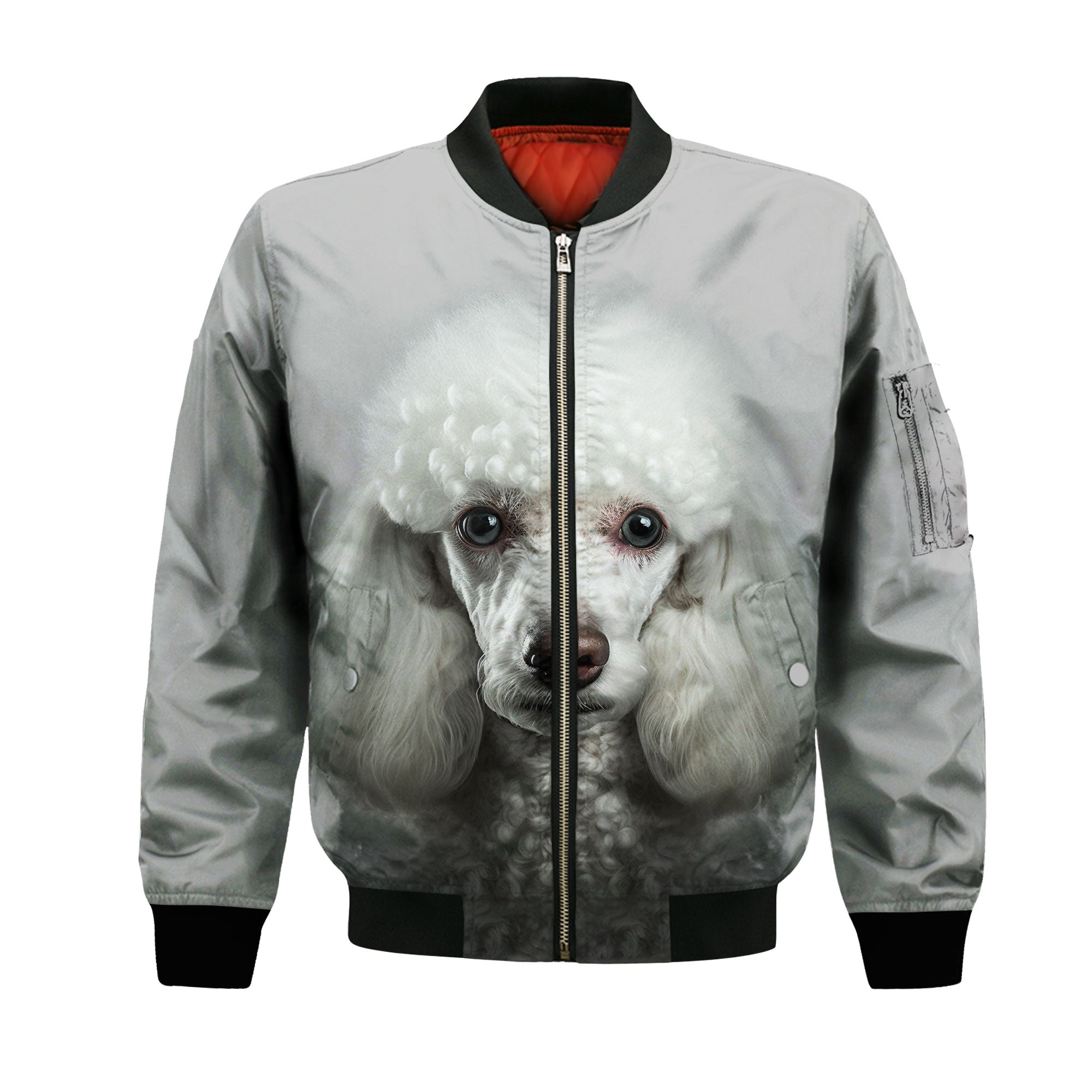 Poodle 1 AI - Unisex 3D Graphic Bomber Jacket