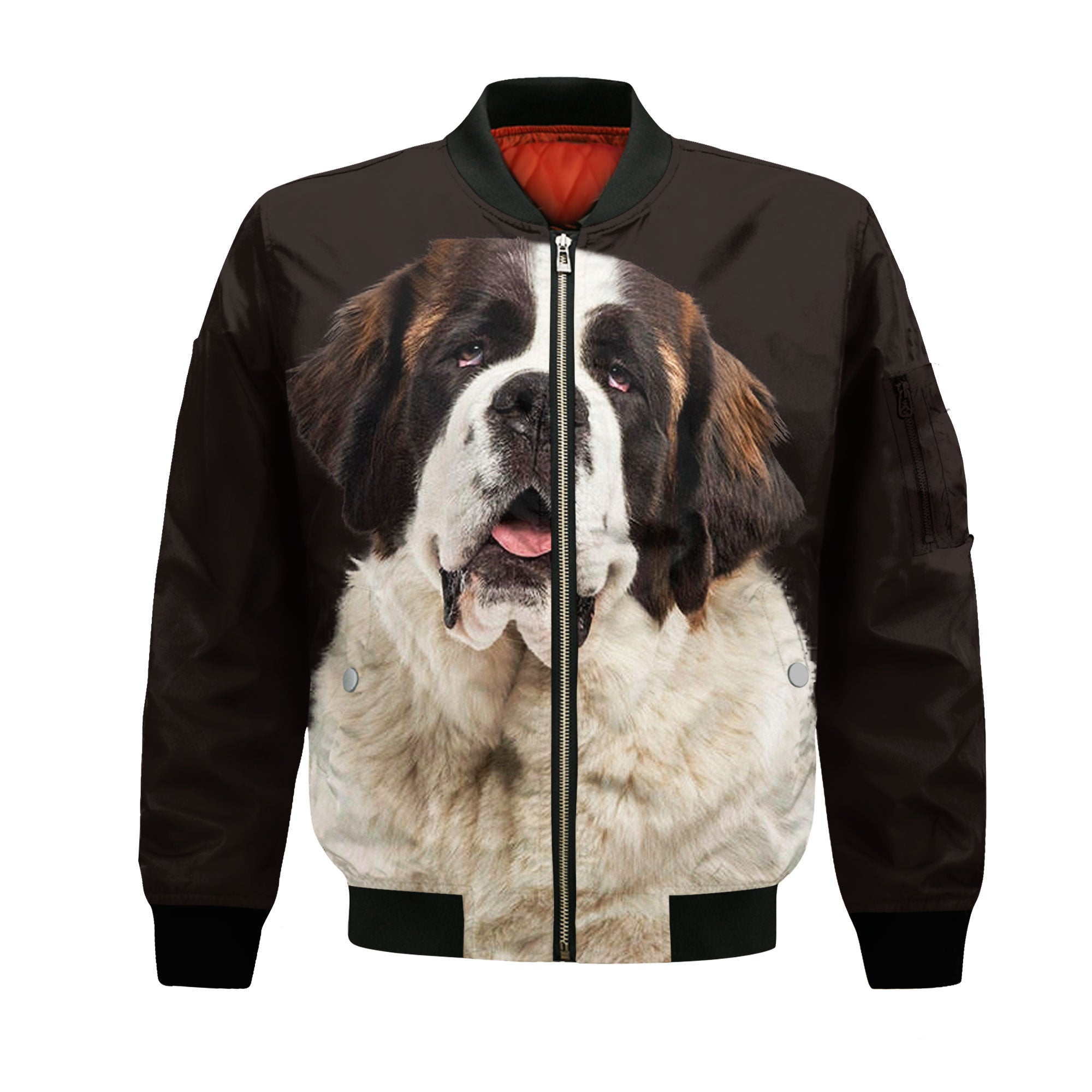Saint Bernard - Unisex 3D Graphic Bomber Jacket