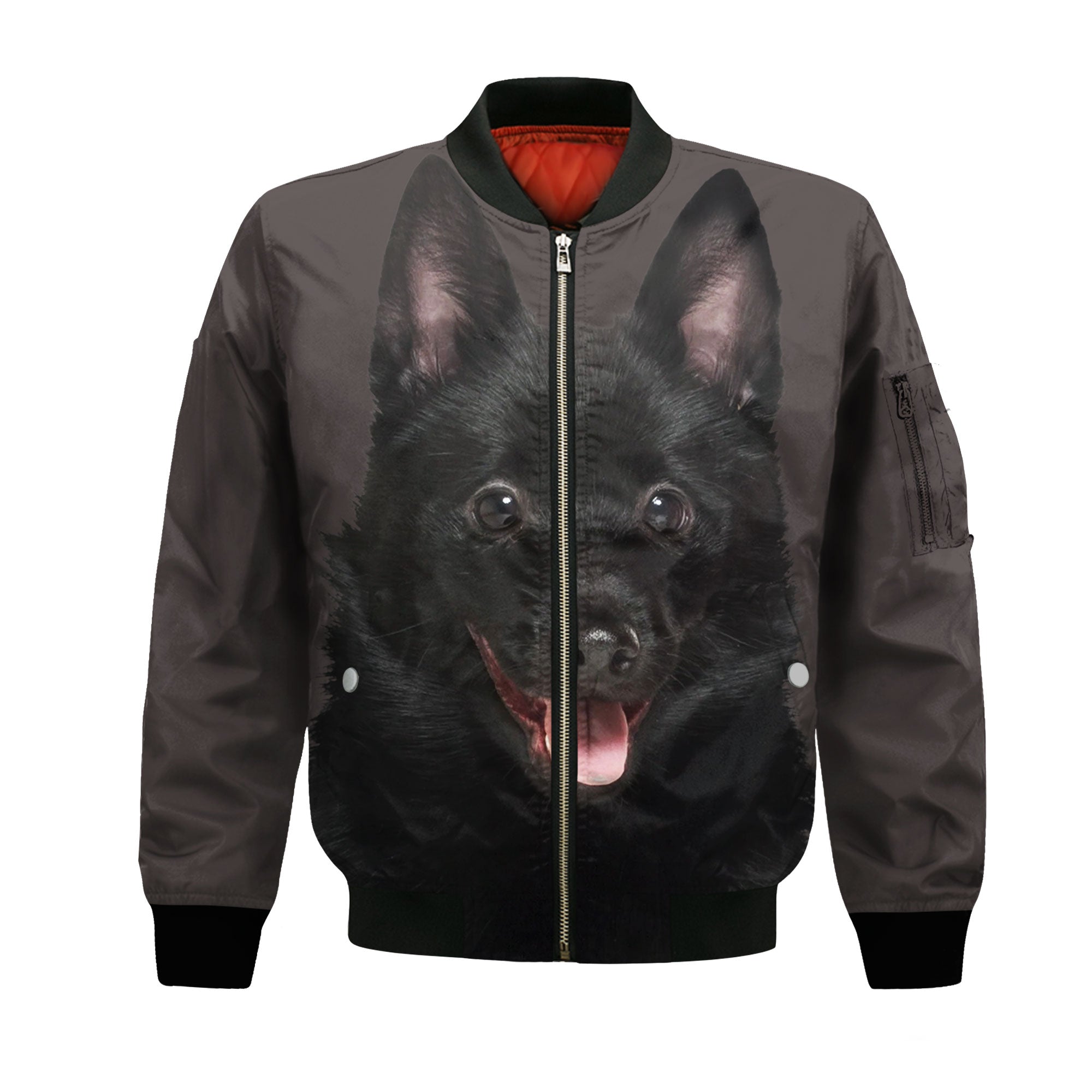 Schipperke - Unisex 3D Graphic Bomber Jacket