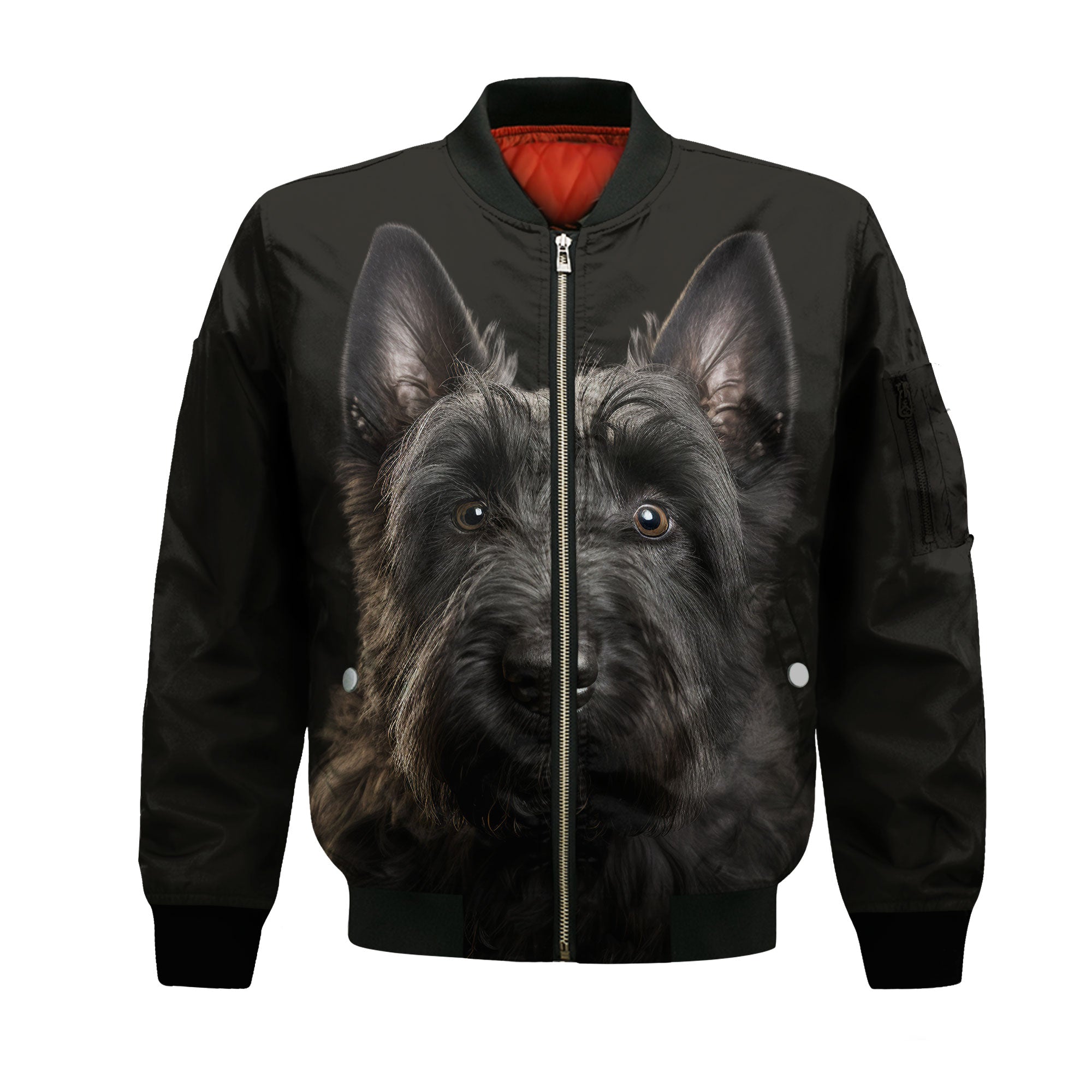 Scottish Terrier AI - Unisex 3D Graphic Bomber Jacket