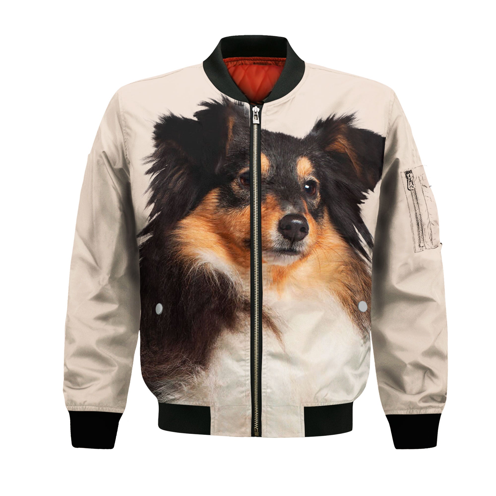 Shetland Sheepdog - Unisex 3D Graphic Bomber Jacket