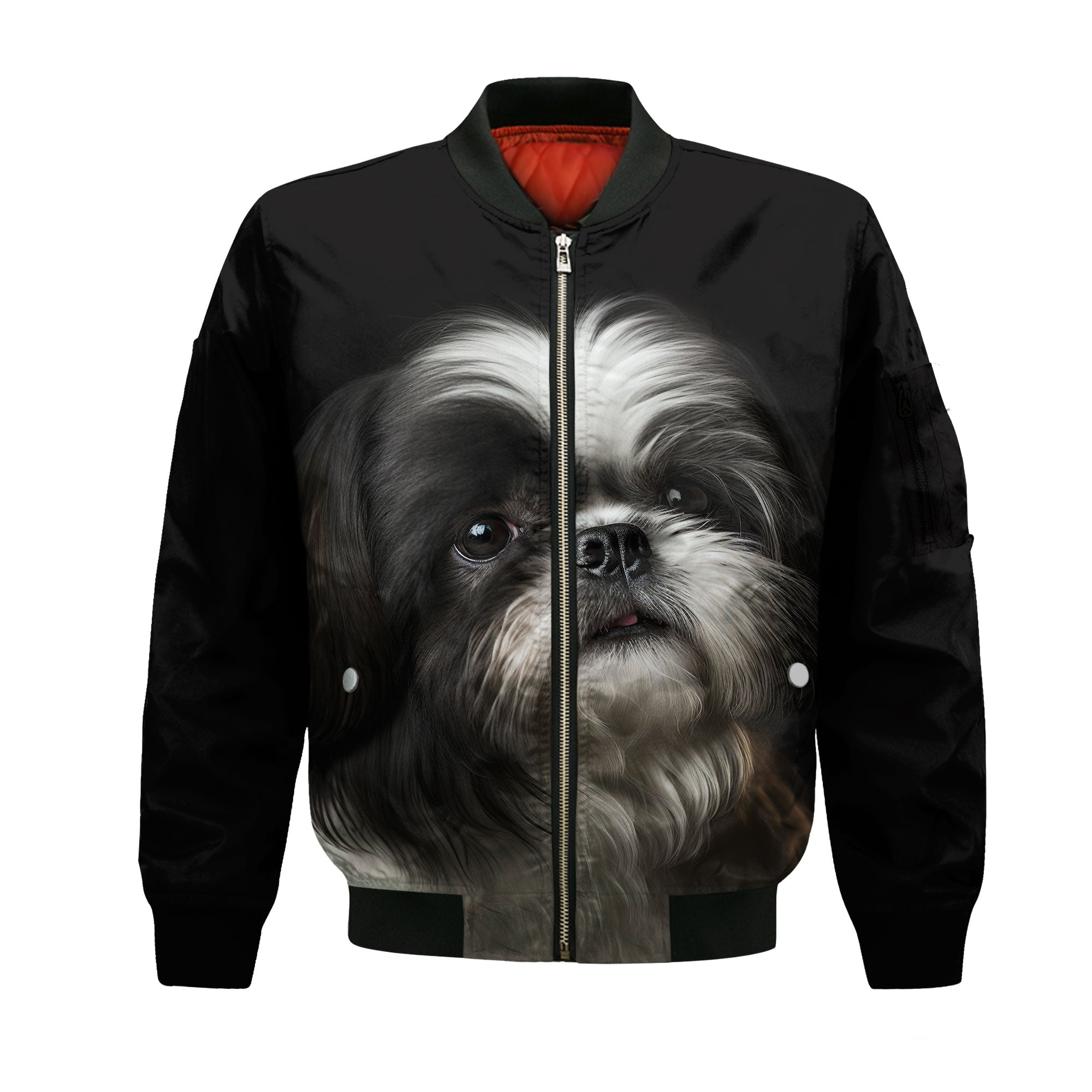Shih Tzu 2 AI - Unisex 3D Graphic Bomber Jacket