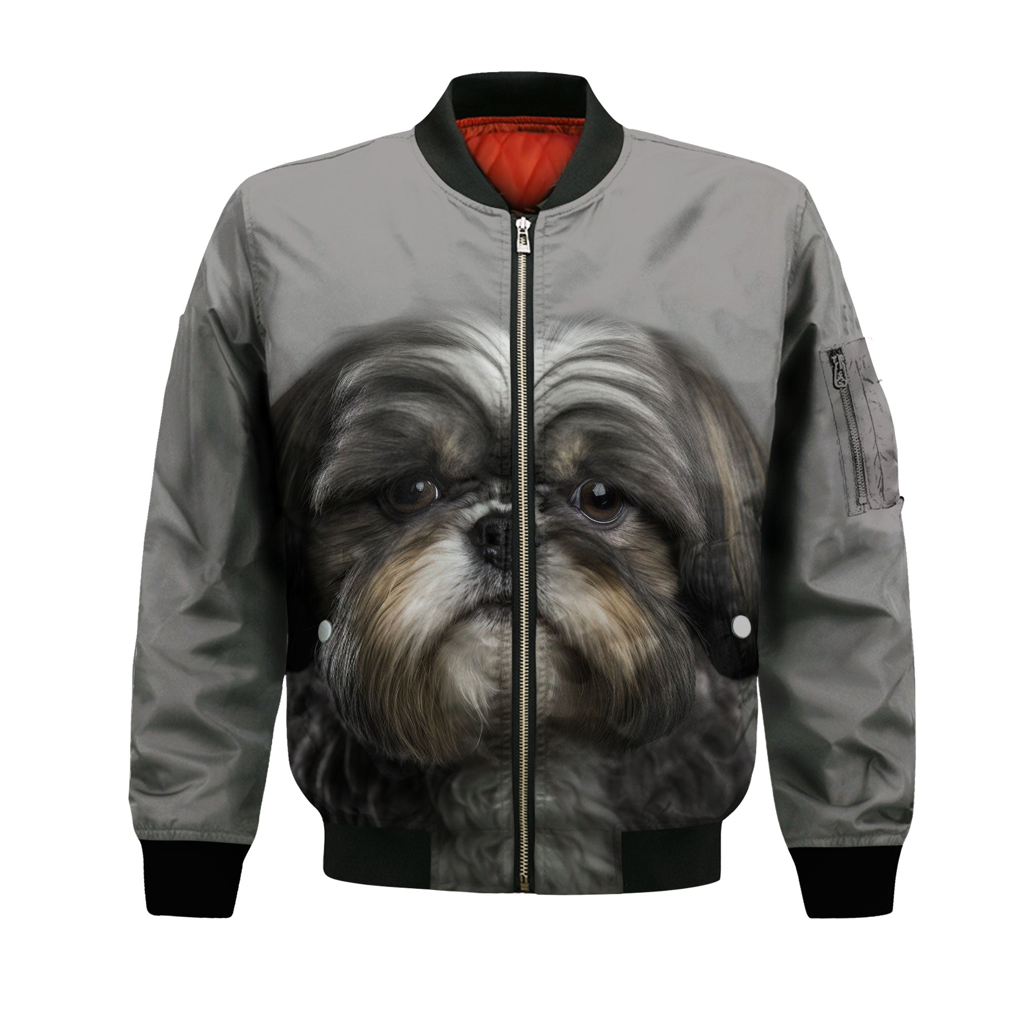 Shih Tzu AI - Unisex 3D Graphic Bomber Jacket