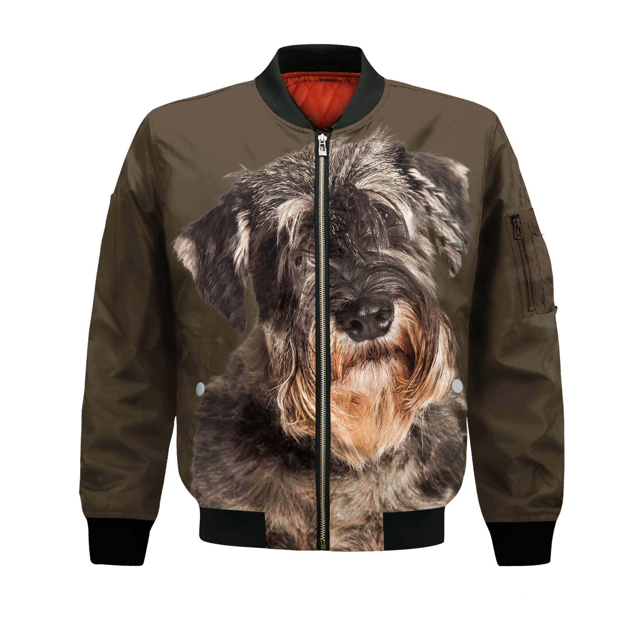 Standard Schnauzer - Unisex 3D Graphic Bomber Jacket