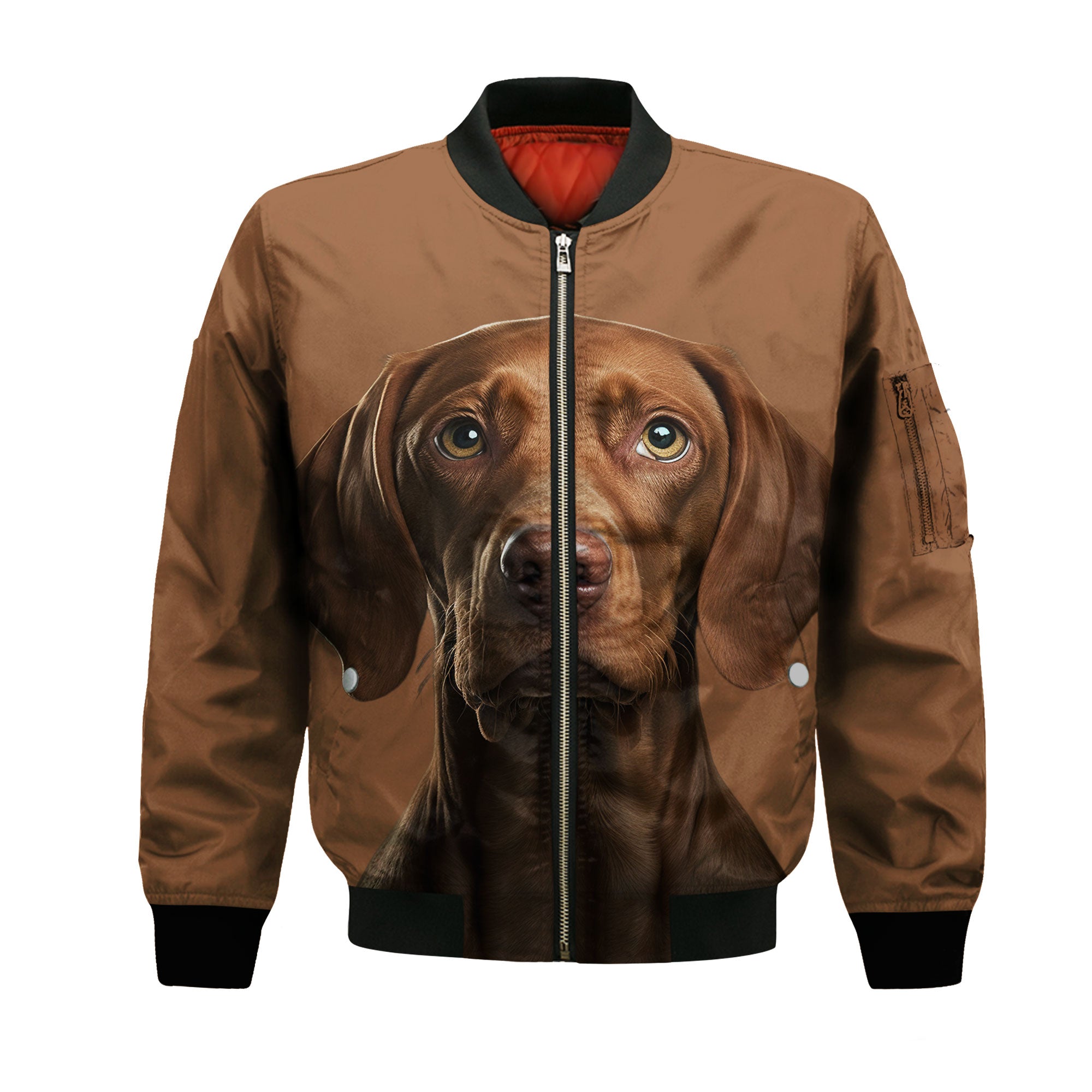 Vizsla AI - Unisex 3D Graphic Bomber Jacket