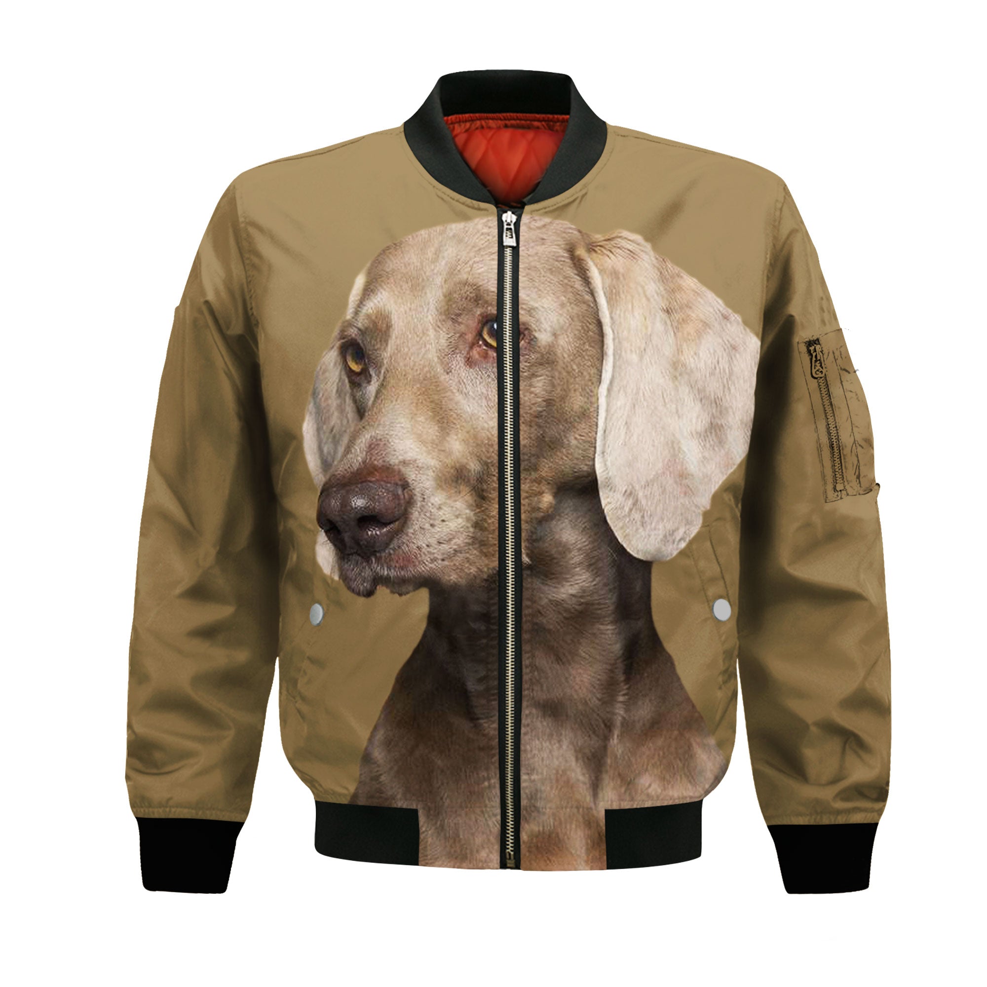 Weimaraner - Unisex 3D Graphic Bomber Jacket