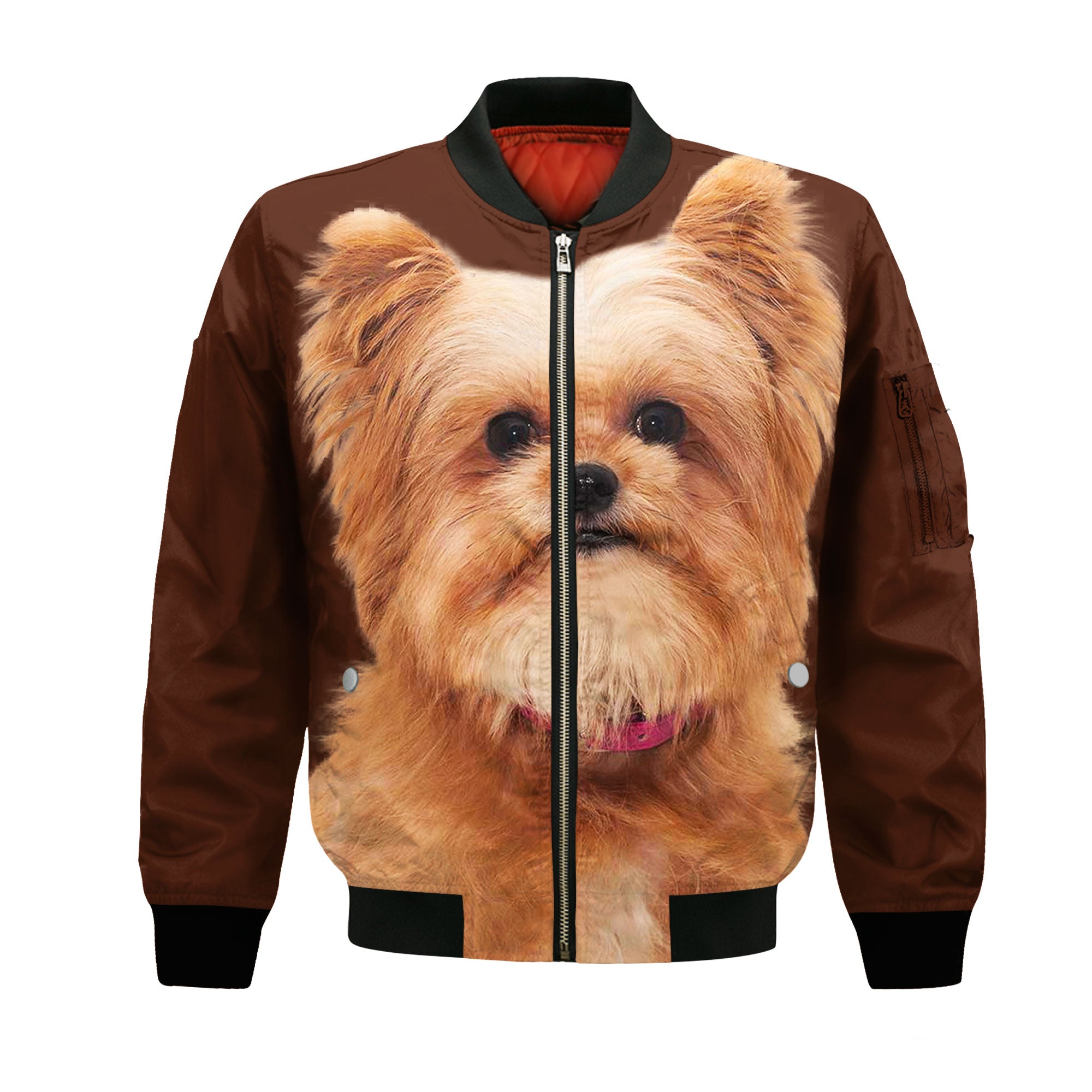Yorkie Pom - Unisex 3D Graphic Bomber Jacket