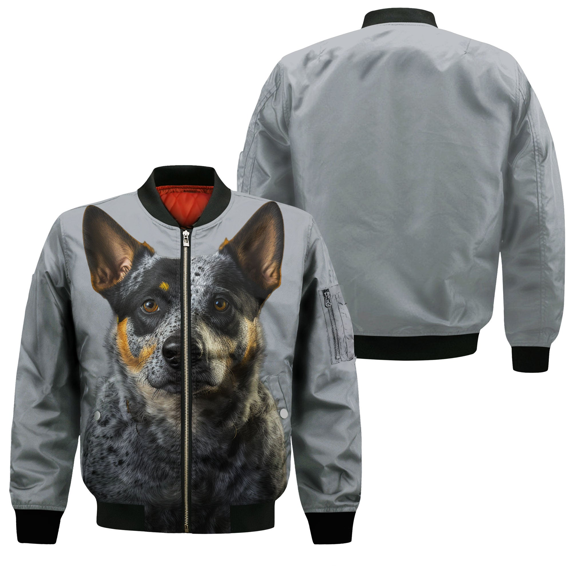 Australian Cattle AI - Unisex 3D Graphic Bomber Jacket