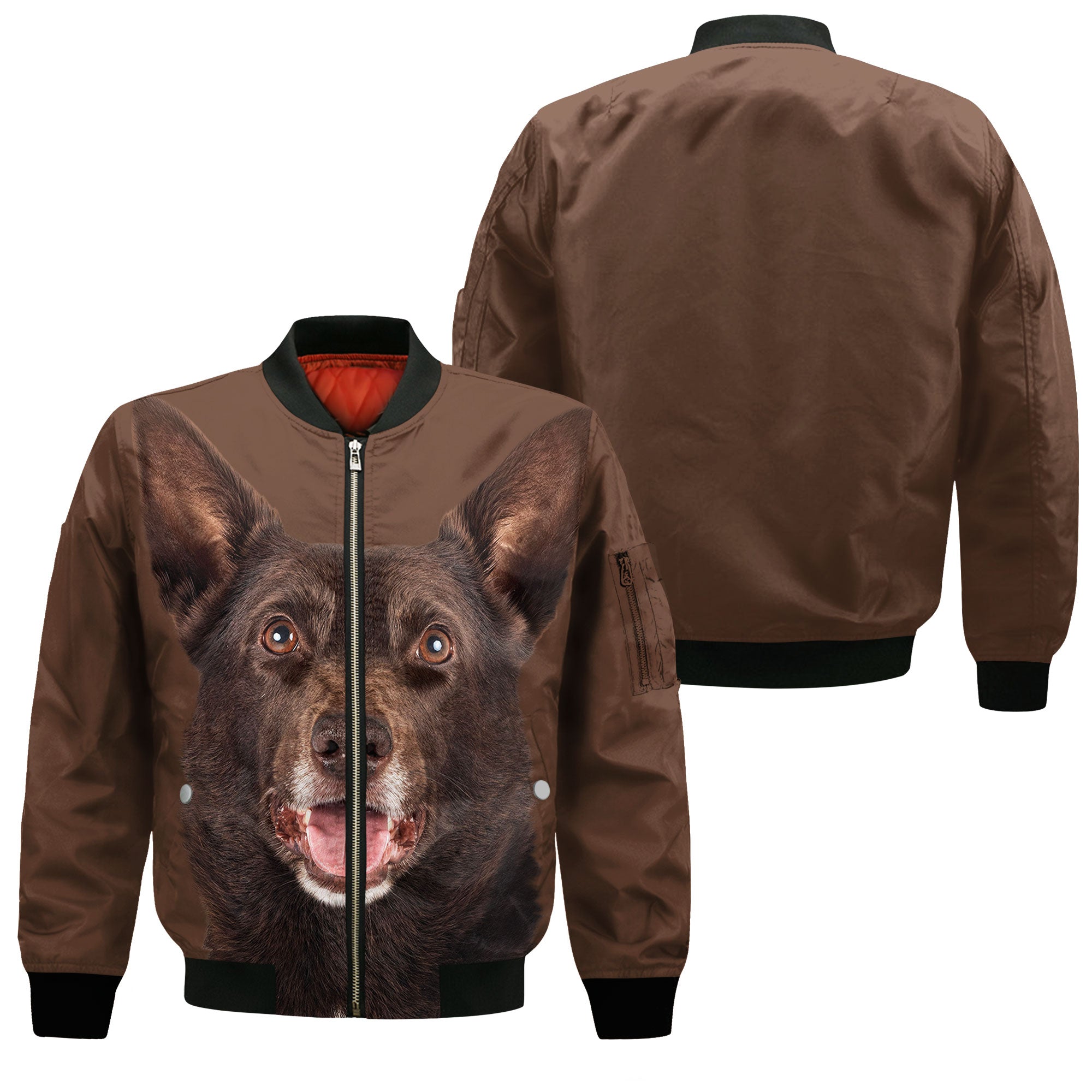 Australian Kelpie - Unisex 3D Graphic Bomber Jacket
