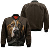 Basset Hound AI - Unisex 3D Graphic Bomber Jacket